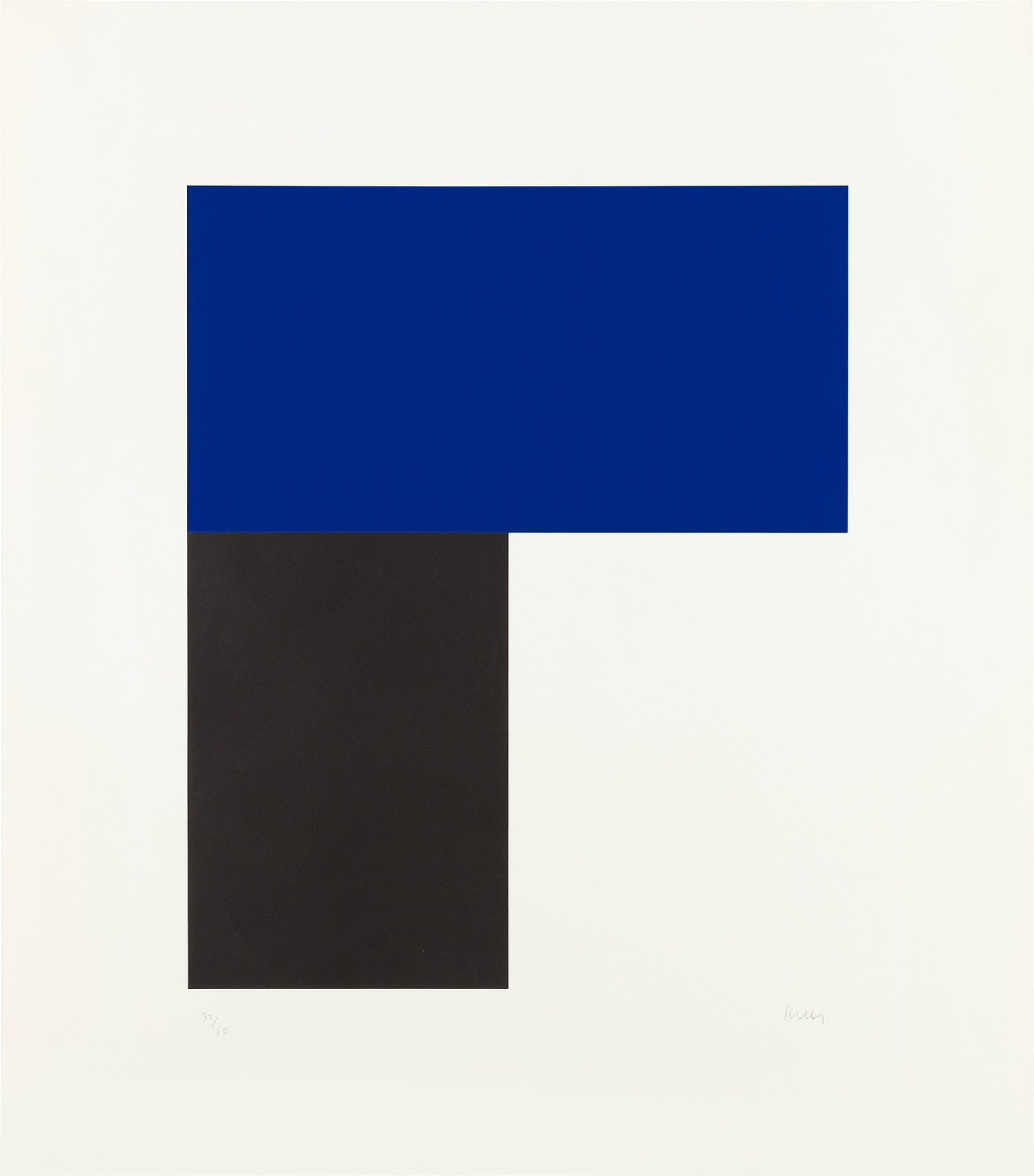 Ellsworth Kelly — Blue with Black I (G. 533, A. 97)