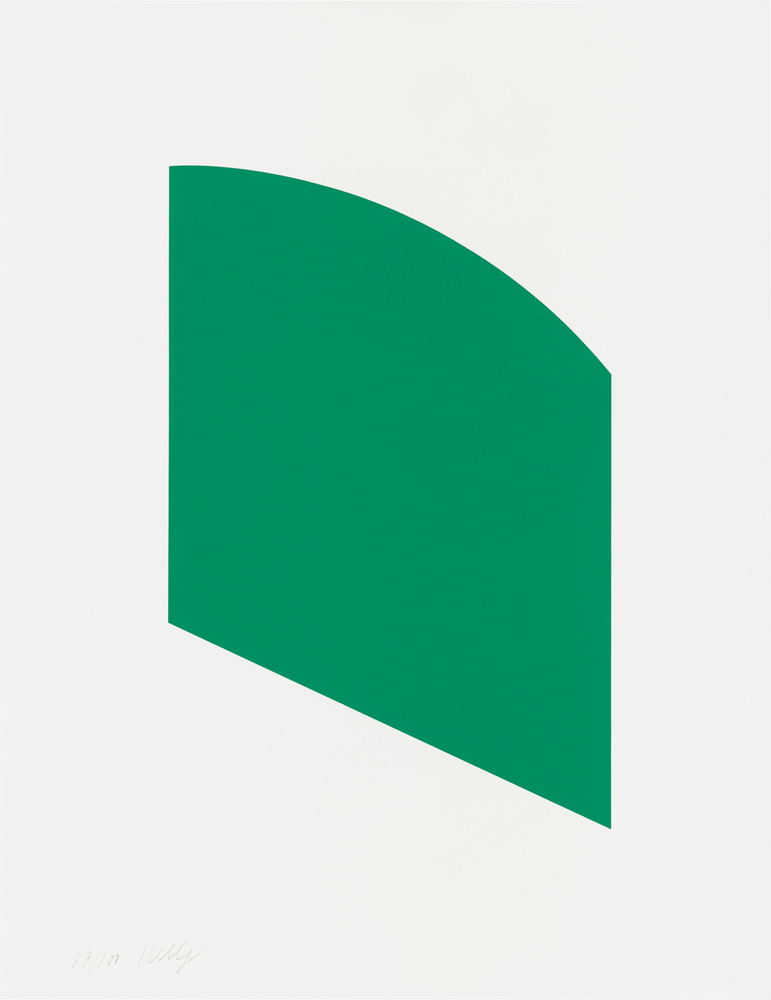 Ellsworth Kelly — Green Curve (G. 1929, A. 303)