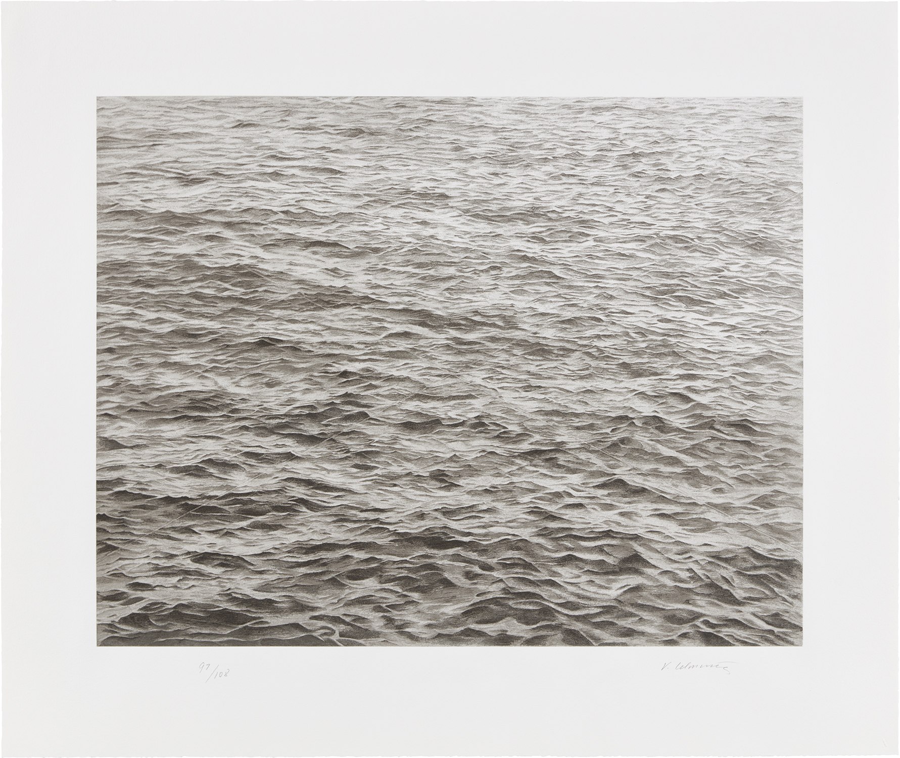Vija Celmins — Ocean with Cross #1 (R. p. 200)