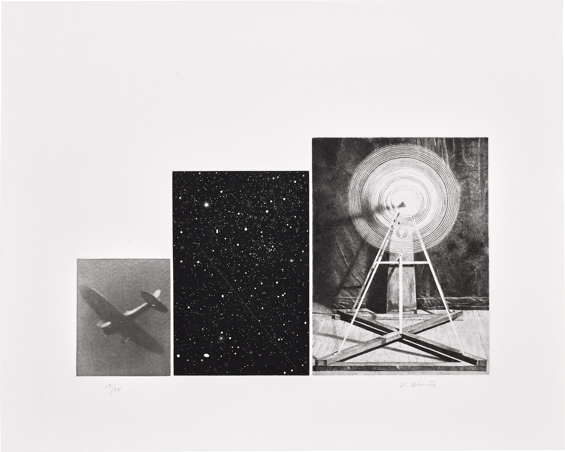 Vija Celmins — Concentric Bearings, D (G. 1222, R. fig. 19)