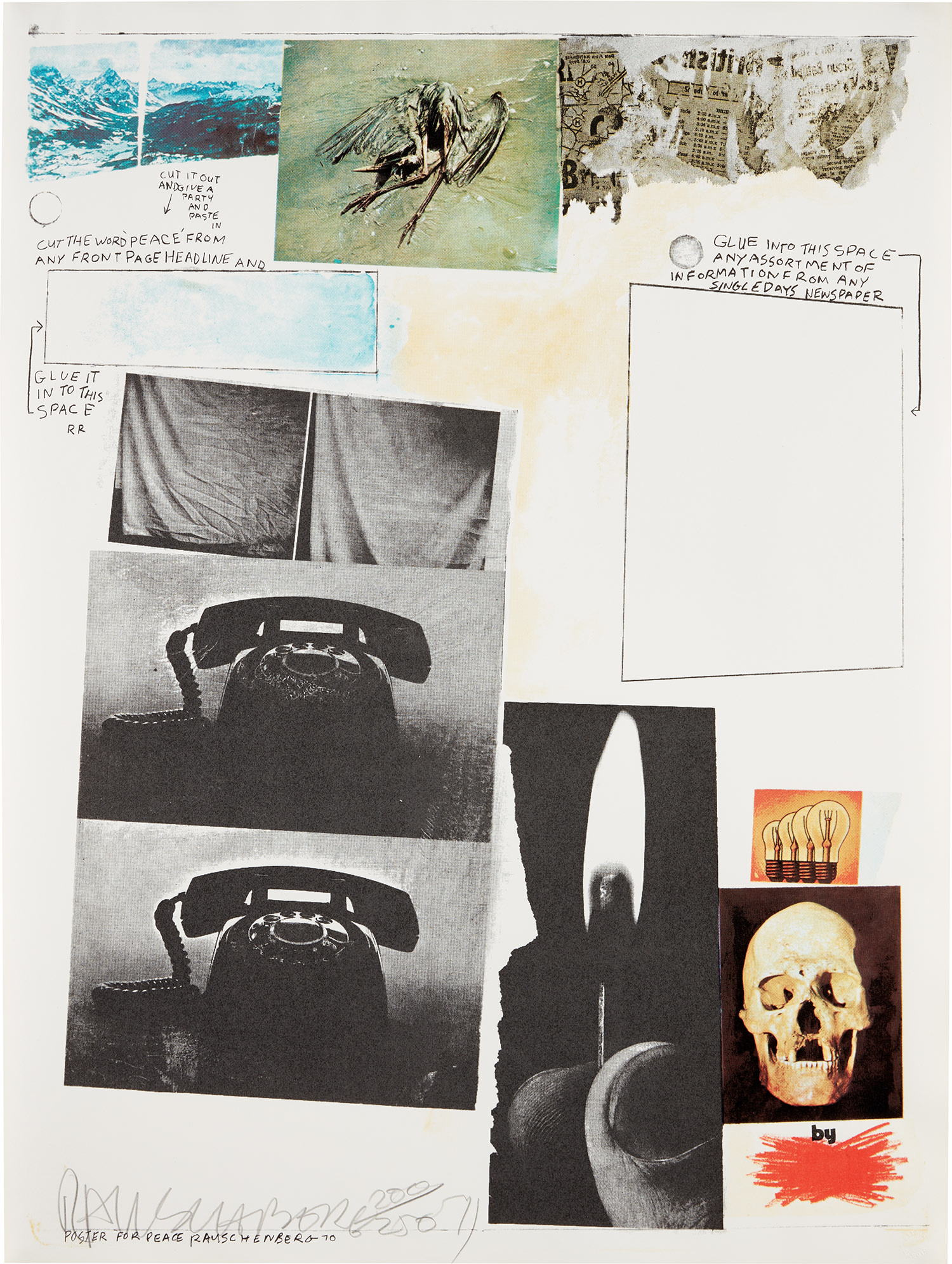 Robert Rauschenberg — Poster for Peace