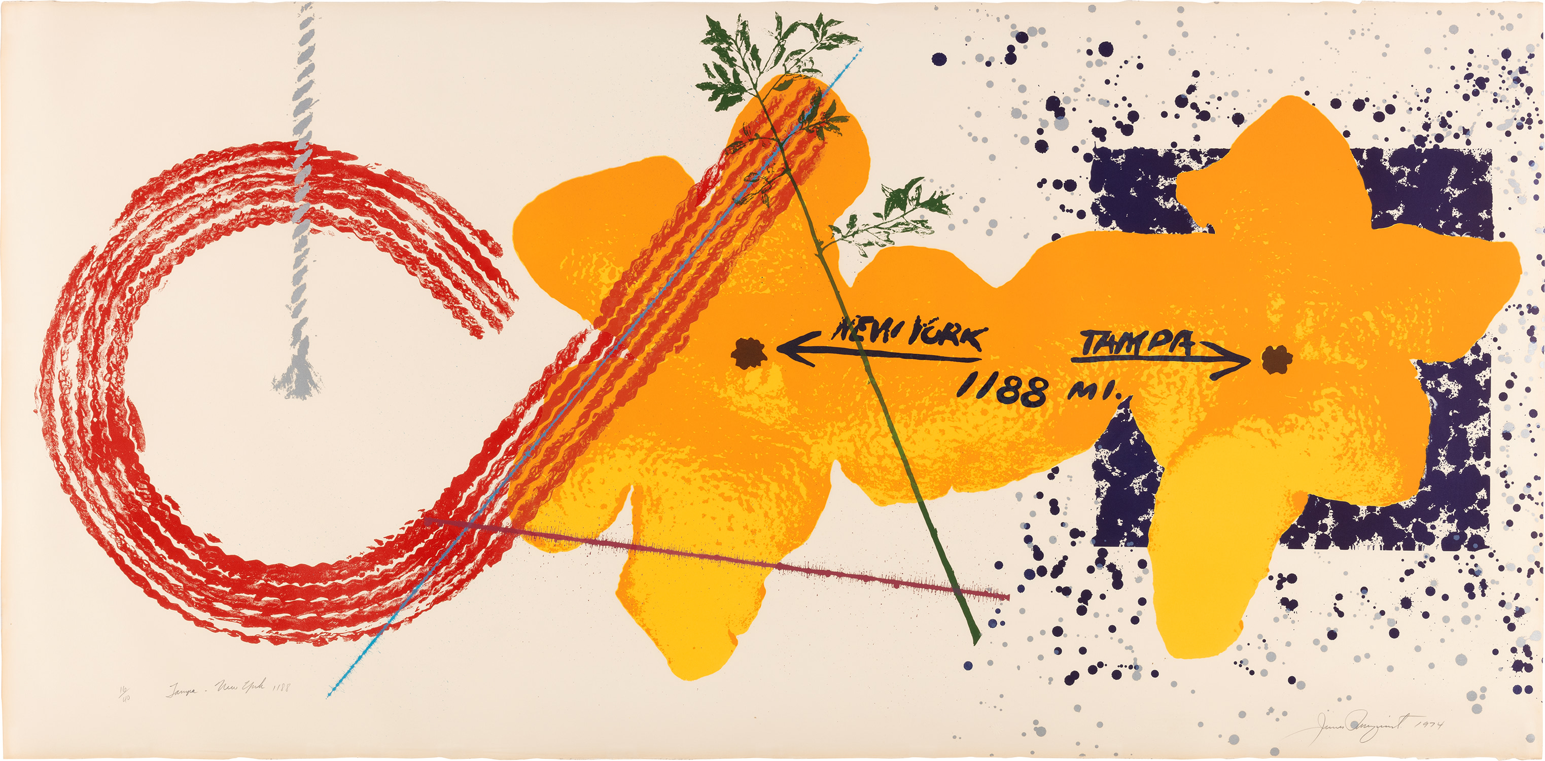 James Rosenquist — Tampa—New York 1188 (G. 81)