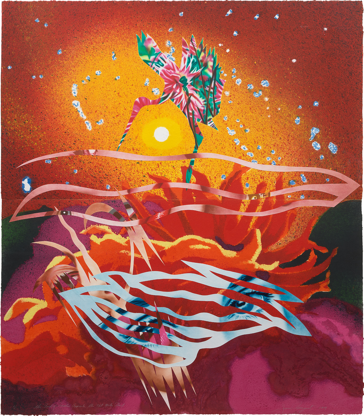 James Rosenquist — The Bird of Paradise Approaches the Hot Water Planet, from Welcome to the Water Planet (G. 214)