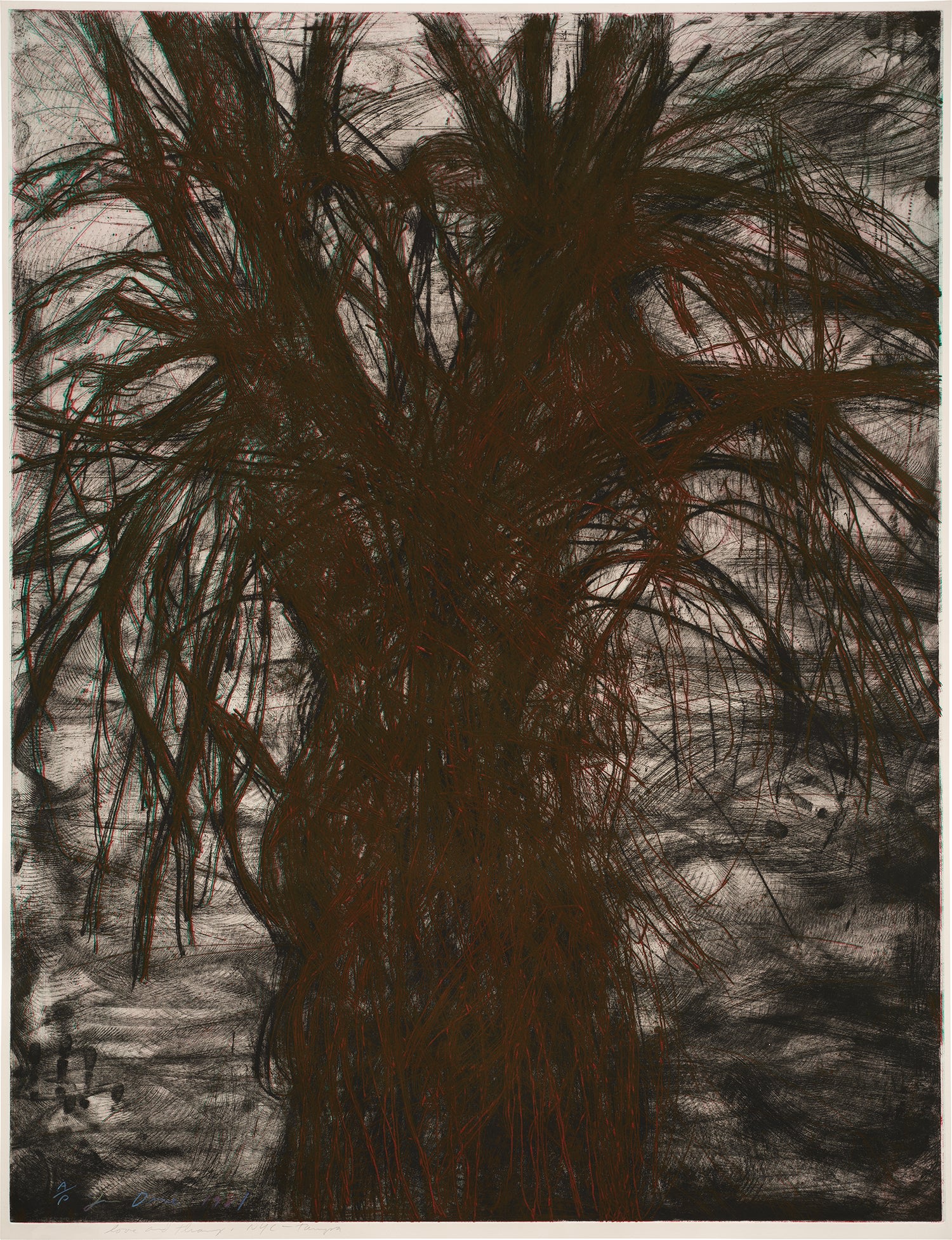 Jim Dine — The Tree Covered with Rust (D'O. & F. 83)