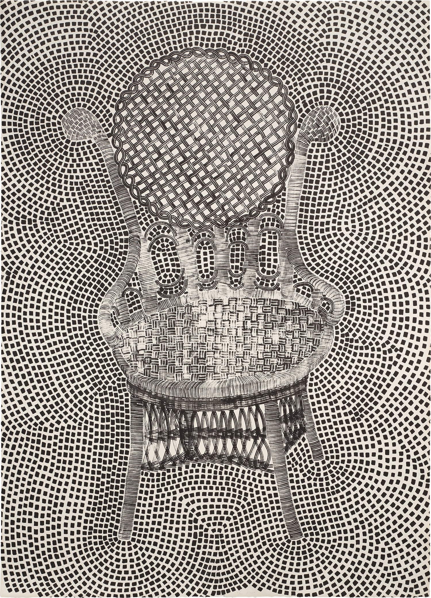 Ruth Asawa — Chair (TAM.1558, Addie's Chair (Positive))