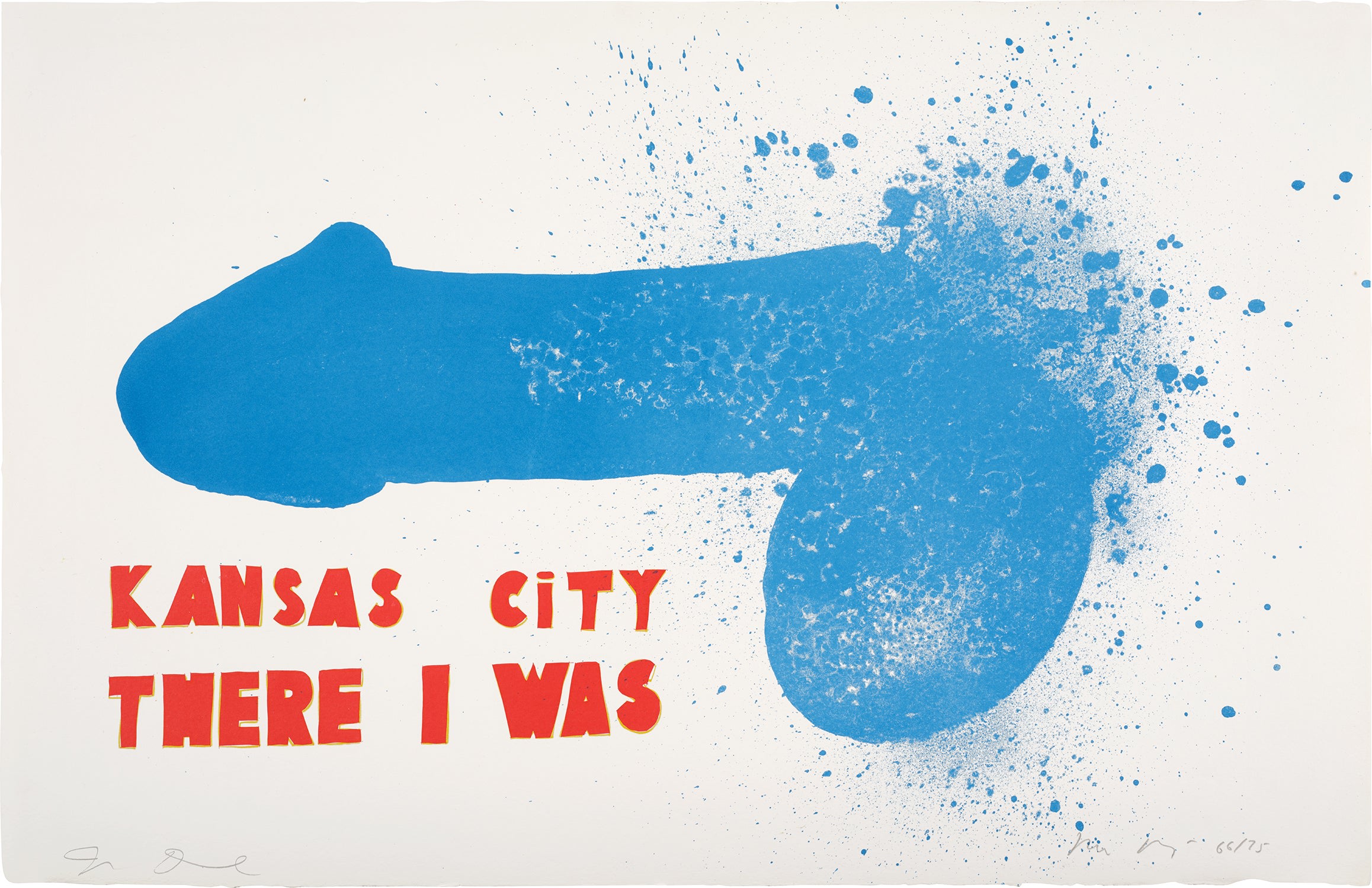 Jim Dine — Kansas City There I Was, from Oo La La (with Ron Padgett) (W. 19)