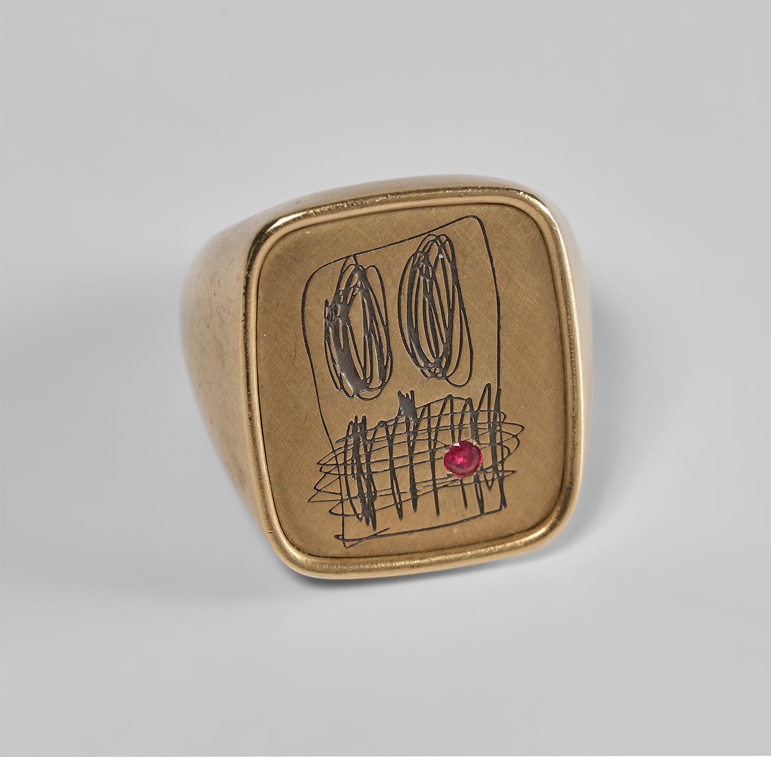 Rashid Johnson — Anxious Men Gold Signet Ring
