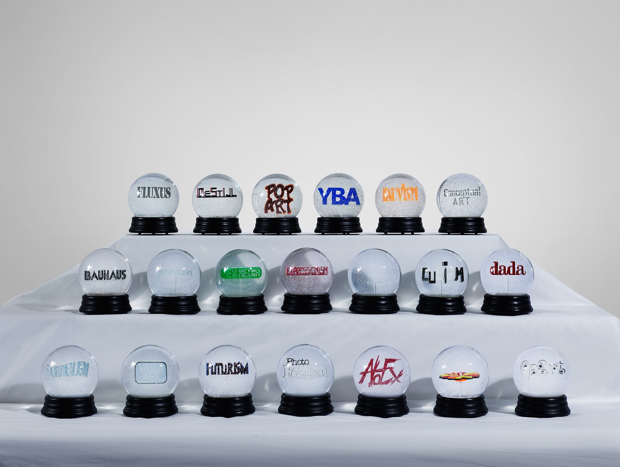 The History of Art Snow Globes