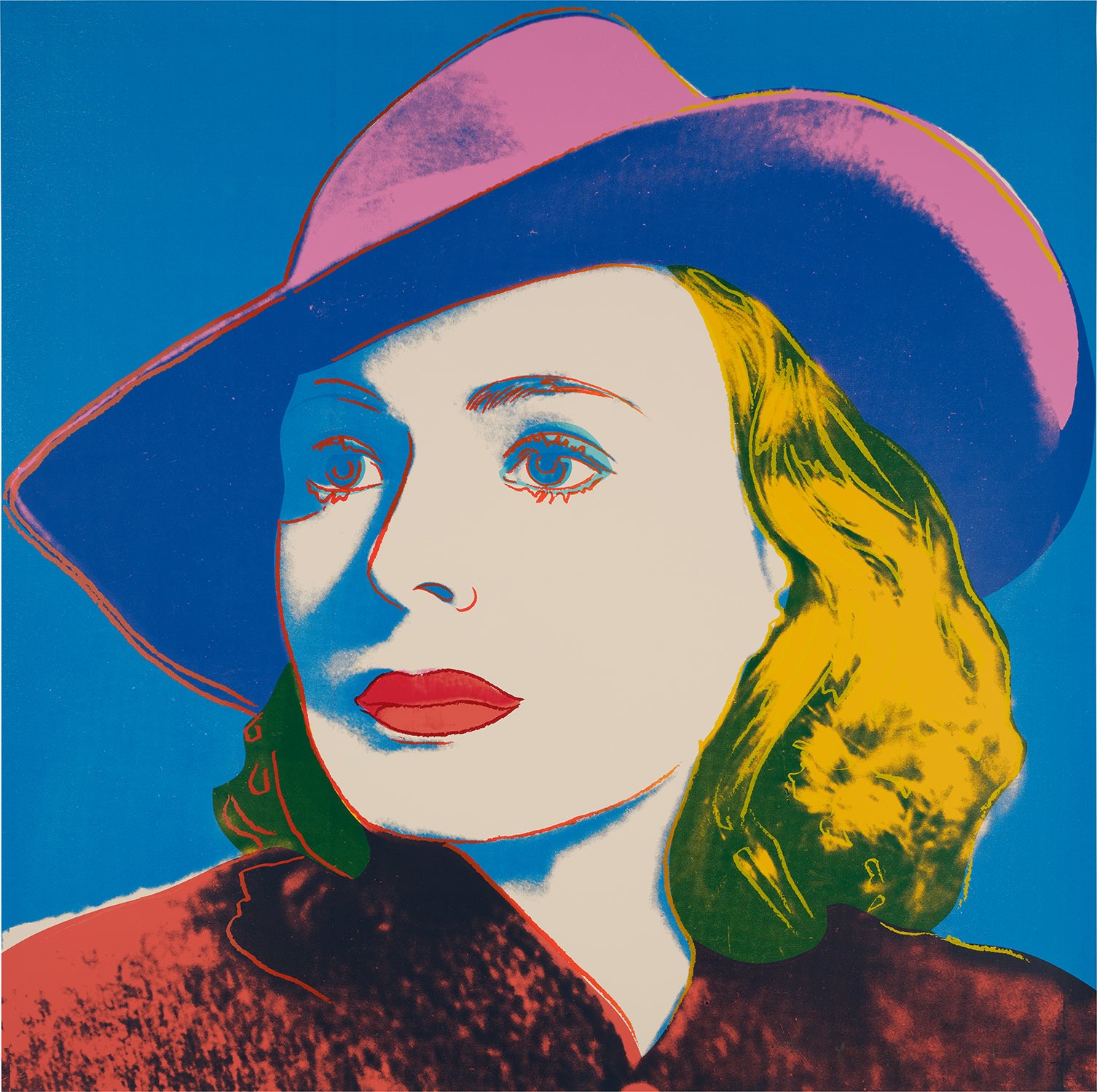 Andy Warhol — With Hat, from Ingrid Bergman (F. & S. 315)