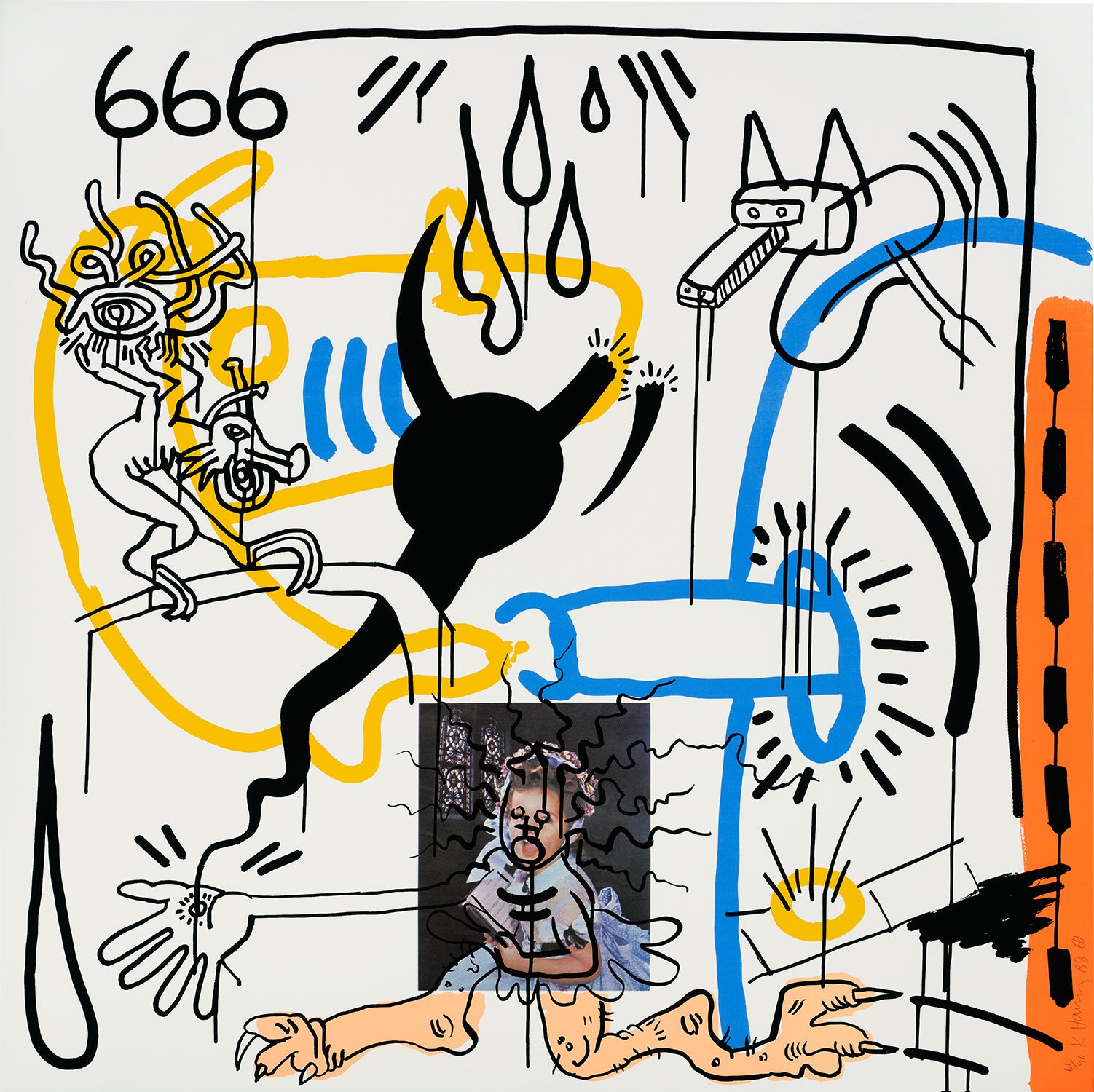 Keith Haring — Apocalypse 8, from Apocalypse Suite (L. p. 106)