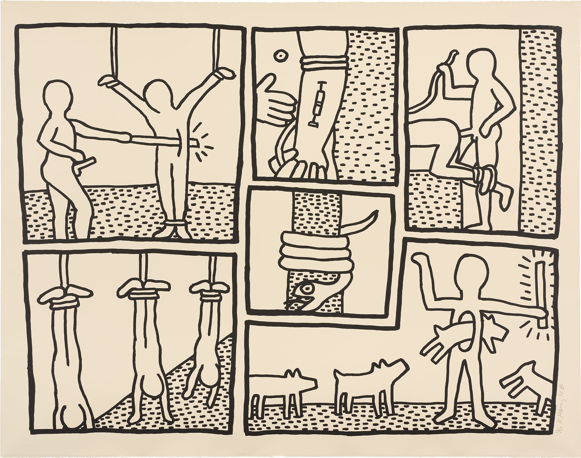 Keith Haring — The Blueprint Drawings: plate 5 (L. p. 177)