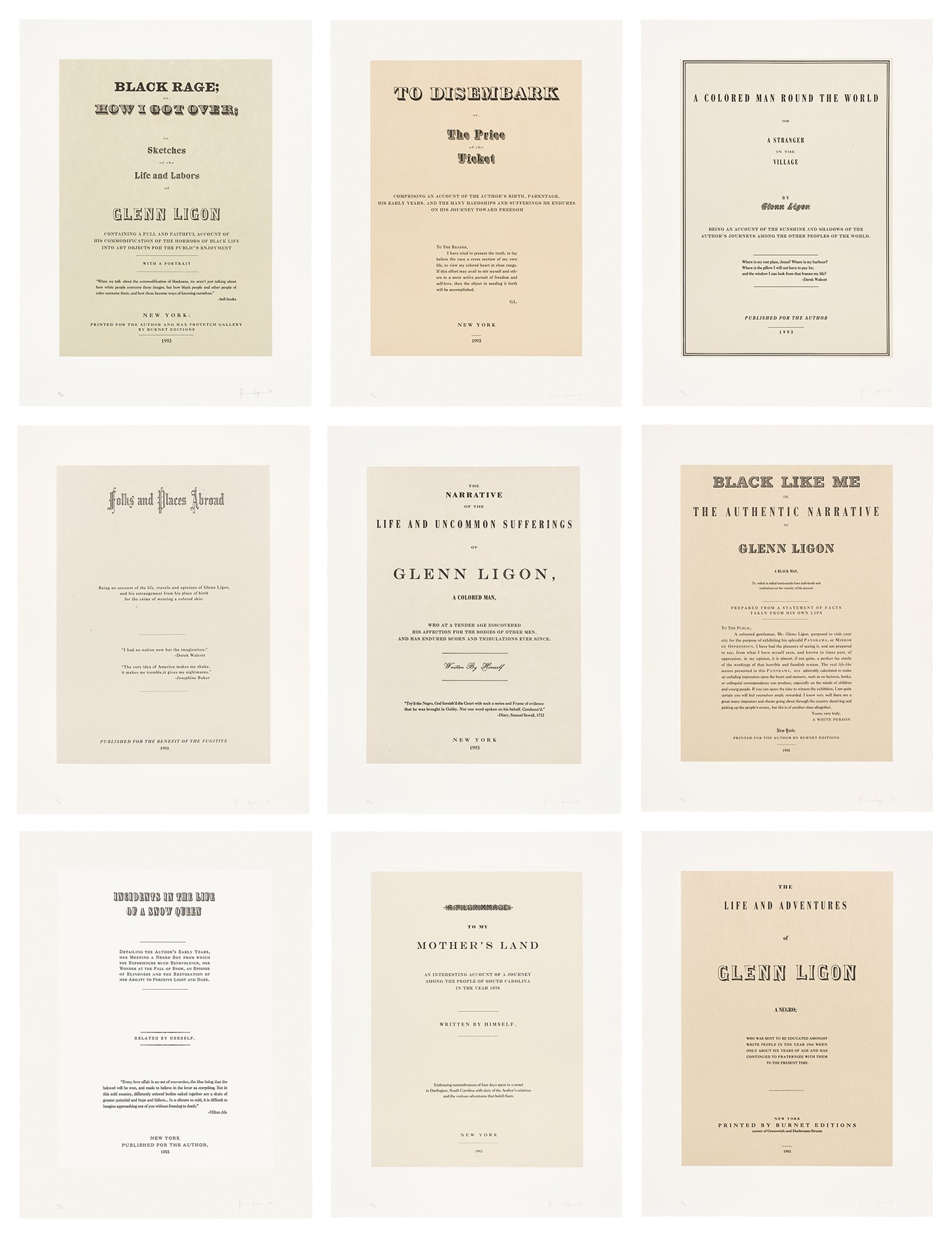 Glenn Ligon — Narratives