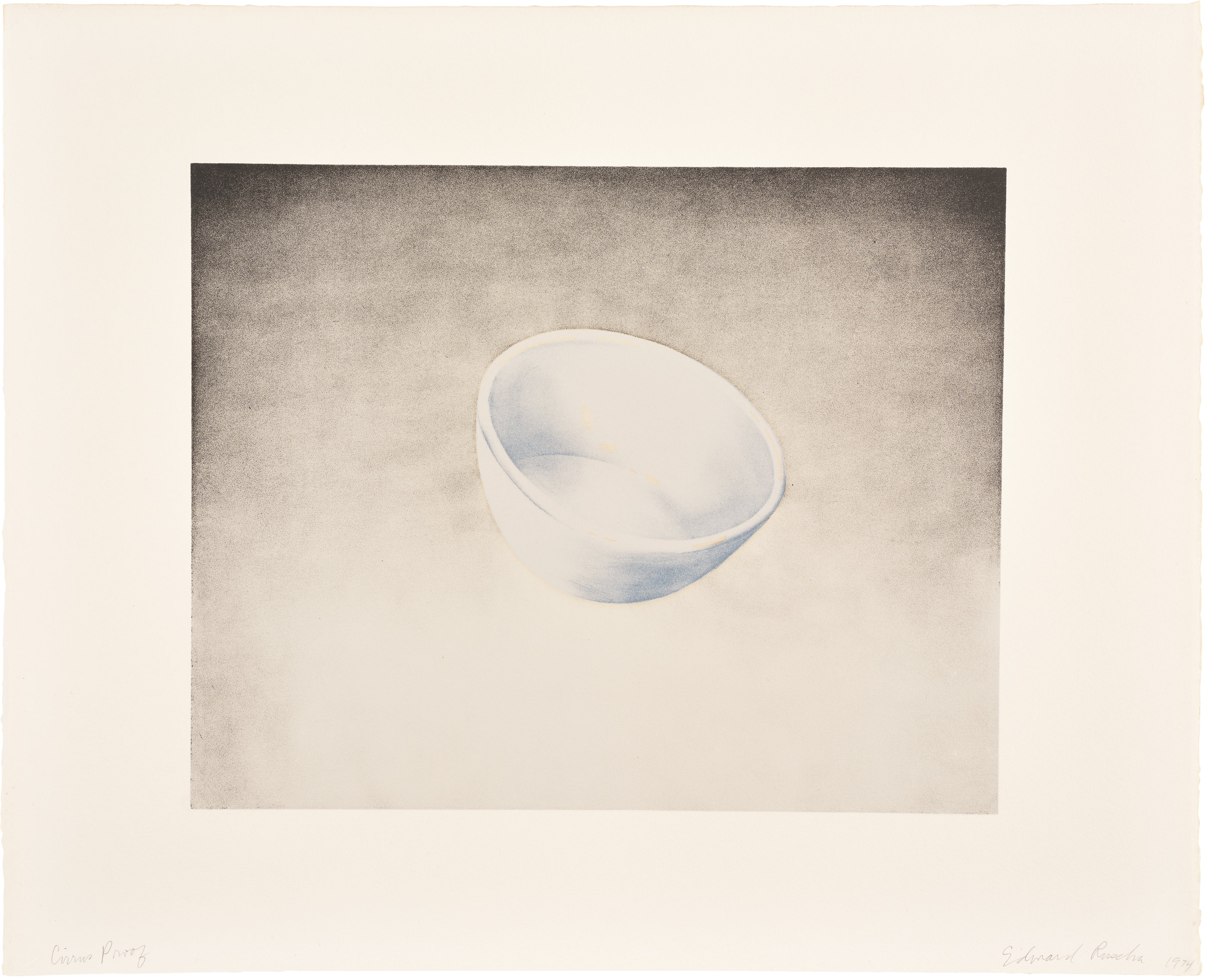 Ed Ruscha — Bowl, from Domestic Tranquility