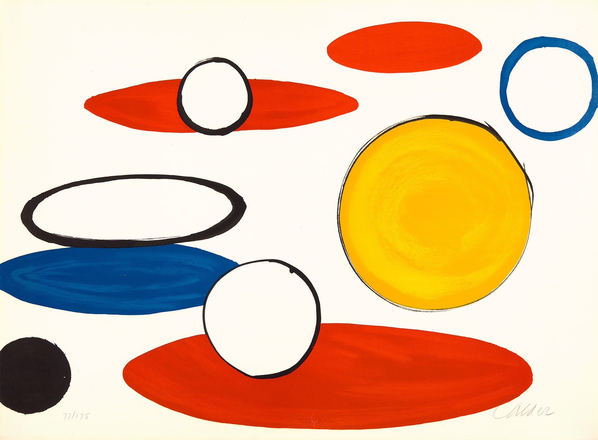 Alexander Calder — White Circles and Ellipses, from Our Unfinished Revolution