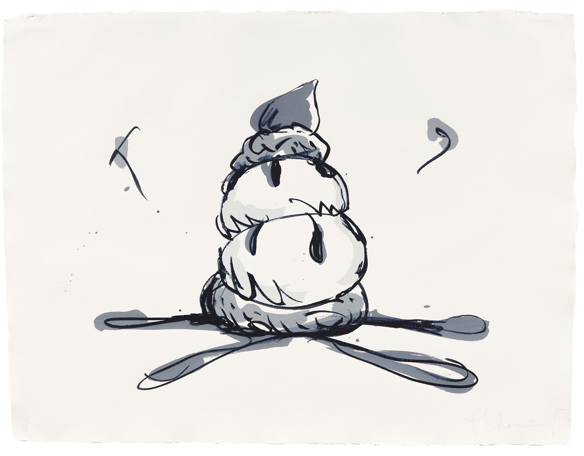 Claes Oldenburg — Profiterole – Gray State (G. 1444, A. & P. 217)