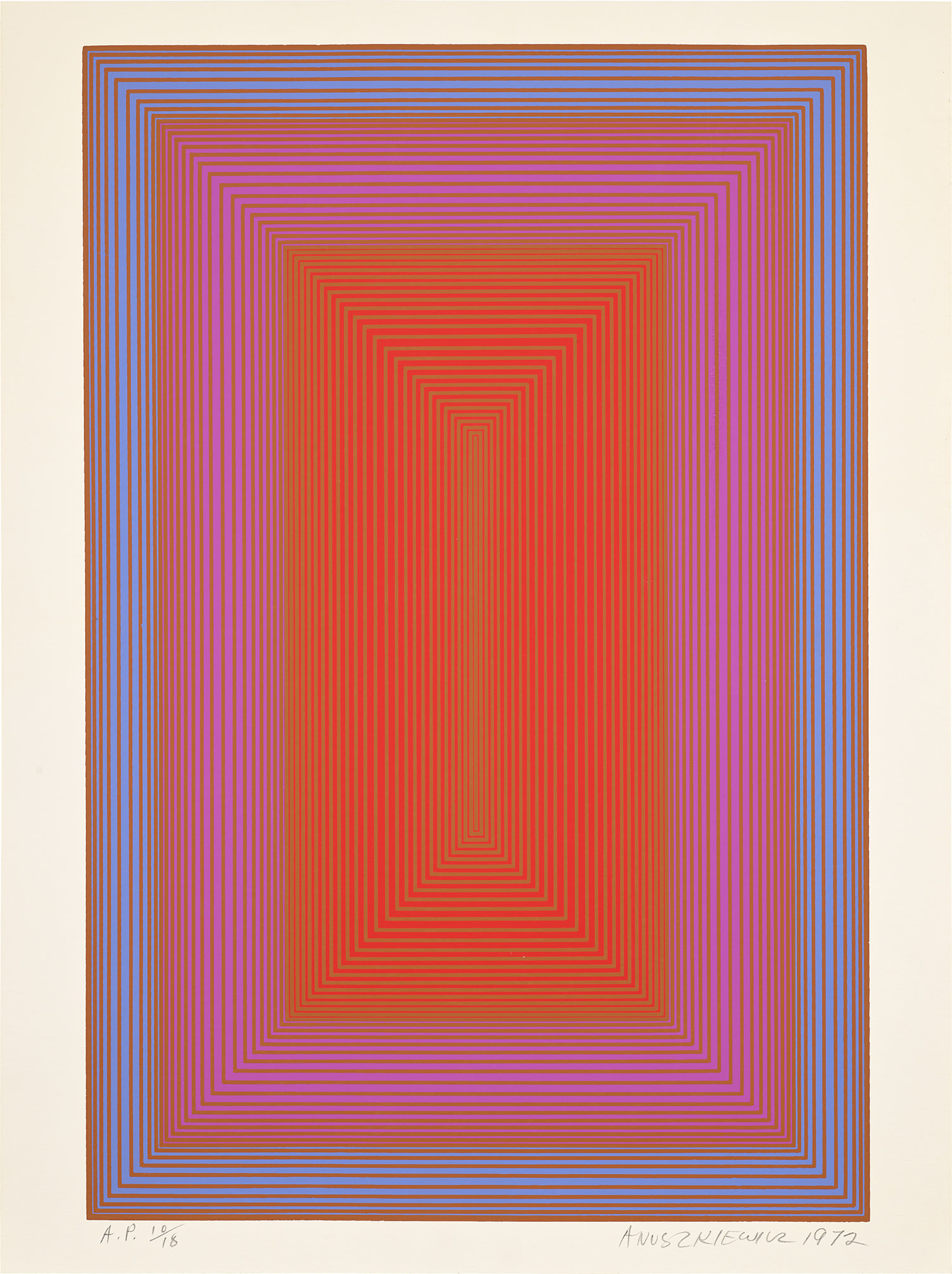 Richard Anuszkiewicz — Silent Red