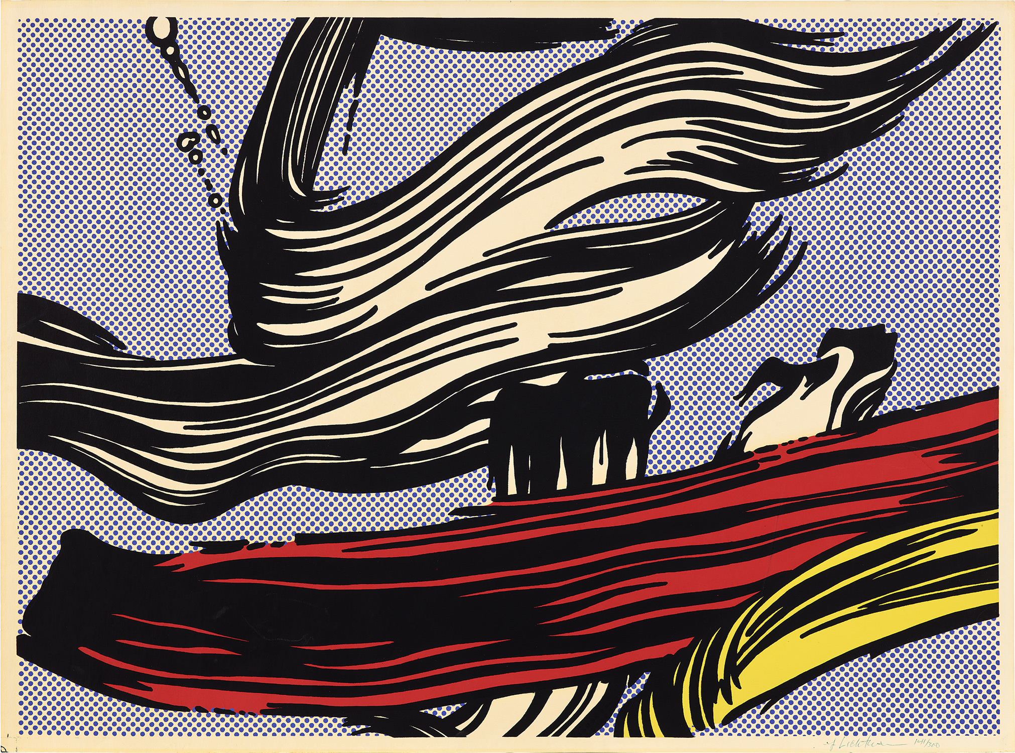 Roy Lichtenstein — Brushstrokes (C. 45)