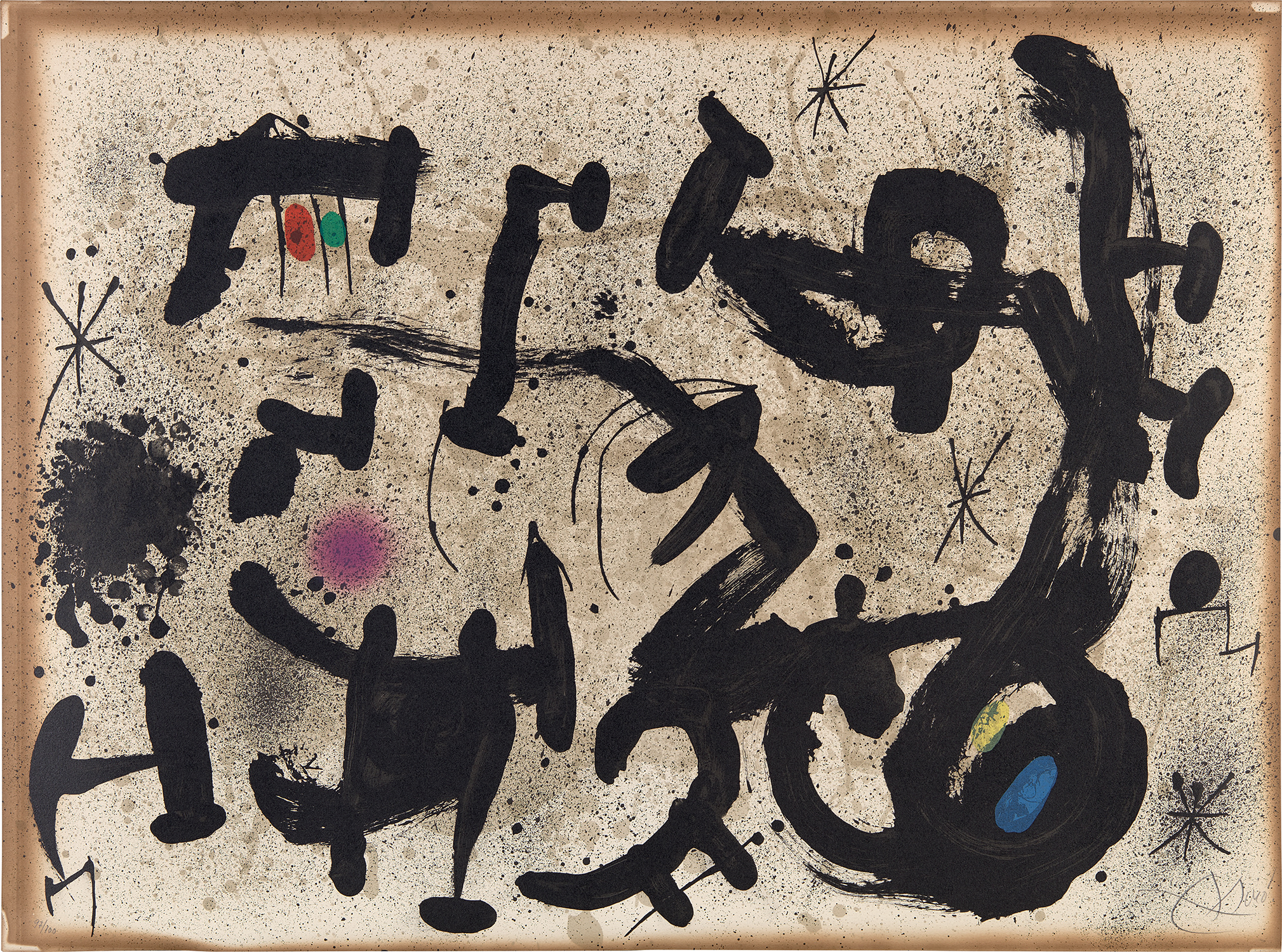 Joan Miró — Homentage à Joan Prats (Tribute to Joan Prats) (M. 1034, see C. bks 208)