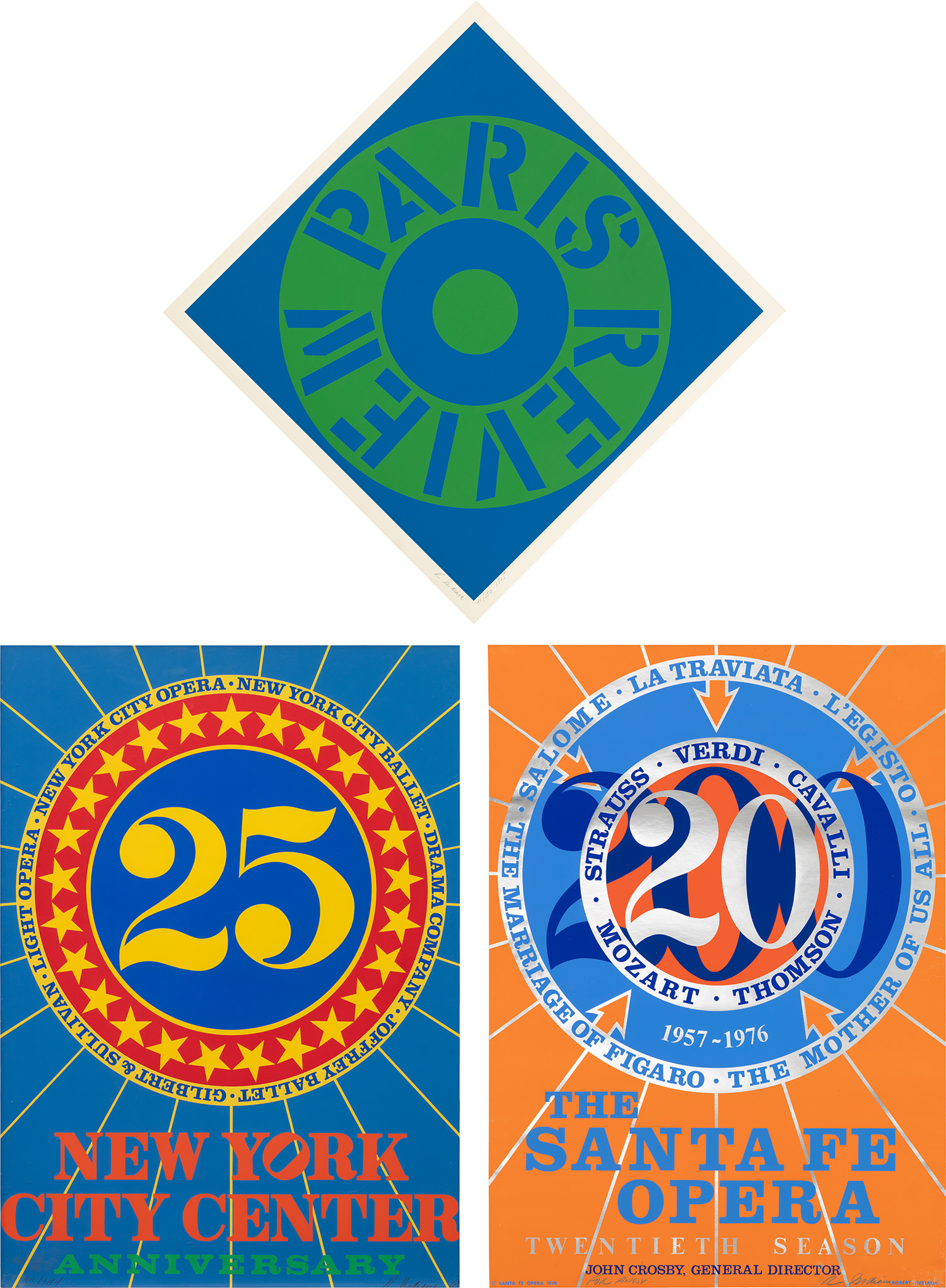 Paris Review; New York City Center 25th Anniversary; and The Santa Fe Opera (S. 34)