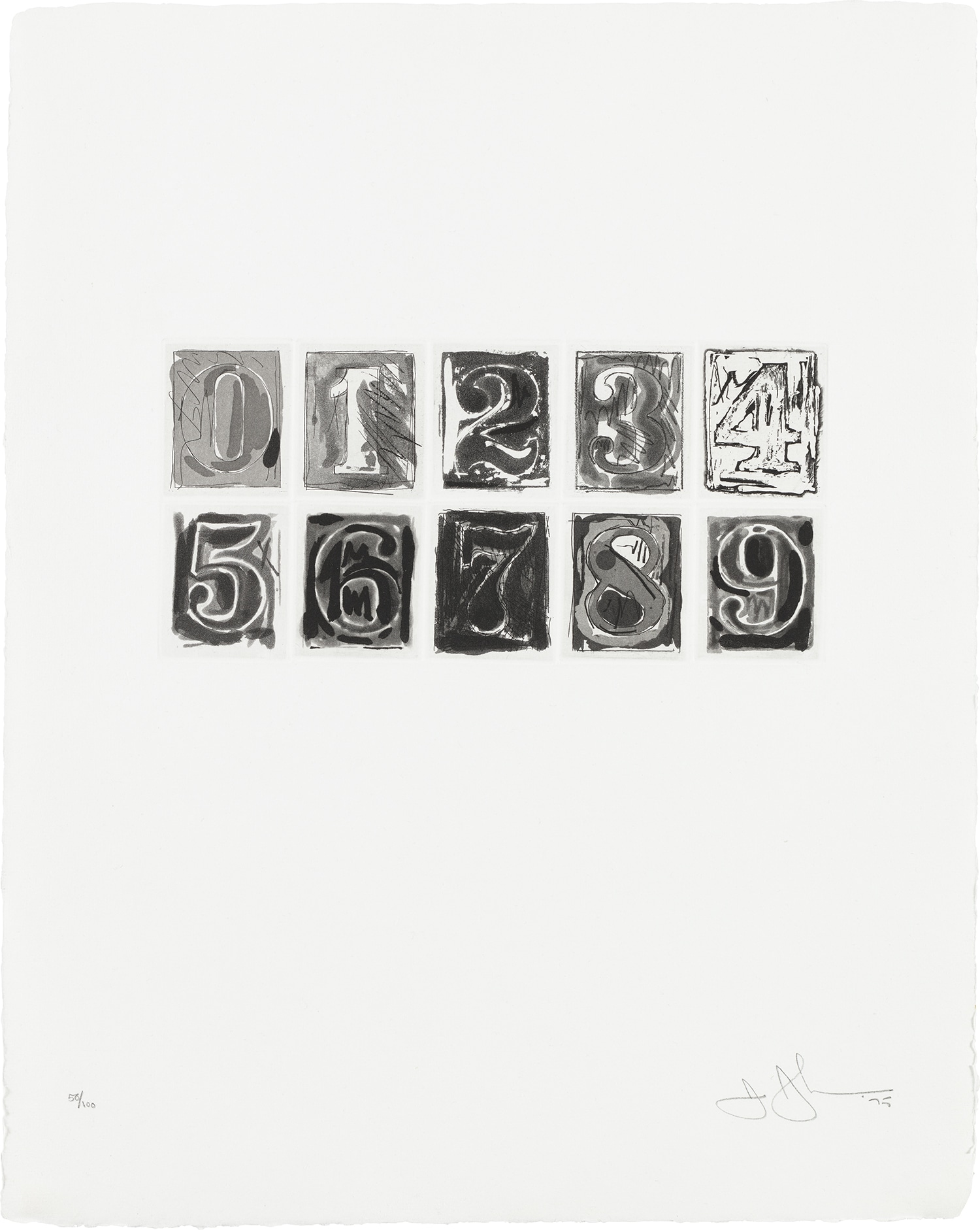 Jasper Johns — 0 – 9 (u.l.a.e. 155)