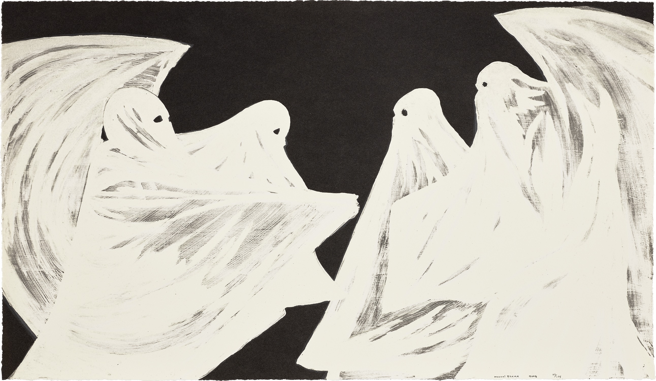 Marcel Dzama — Scared of his own ghost