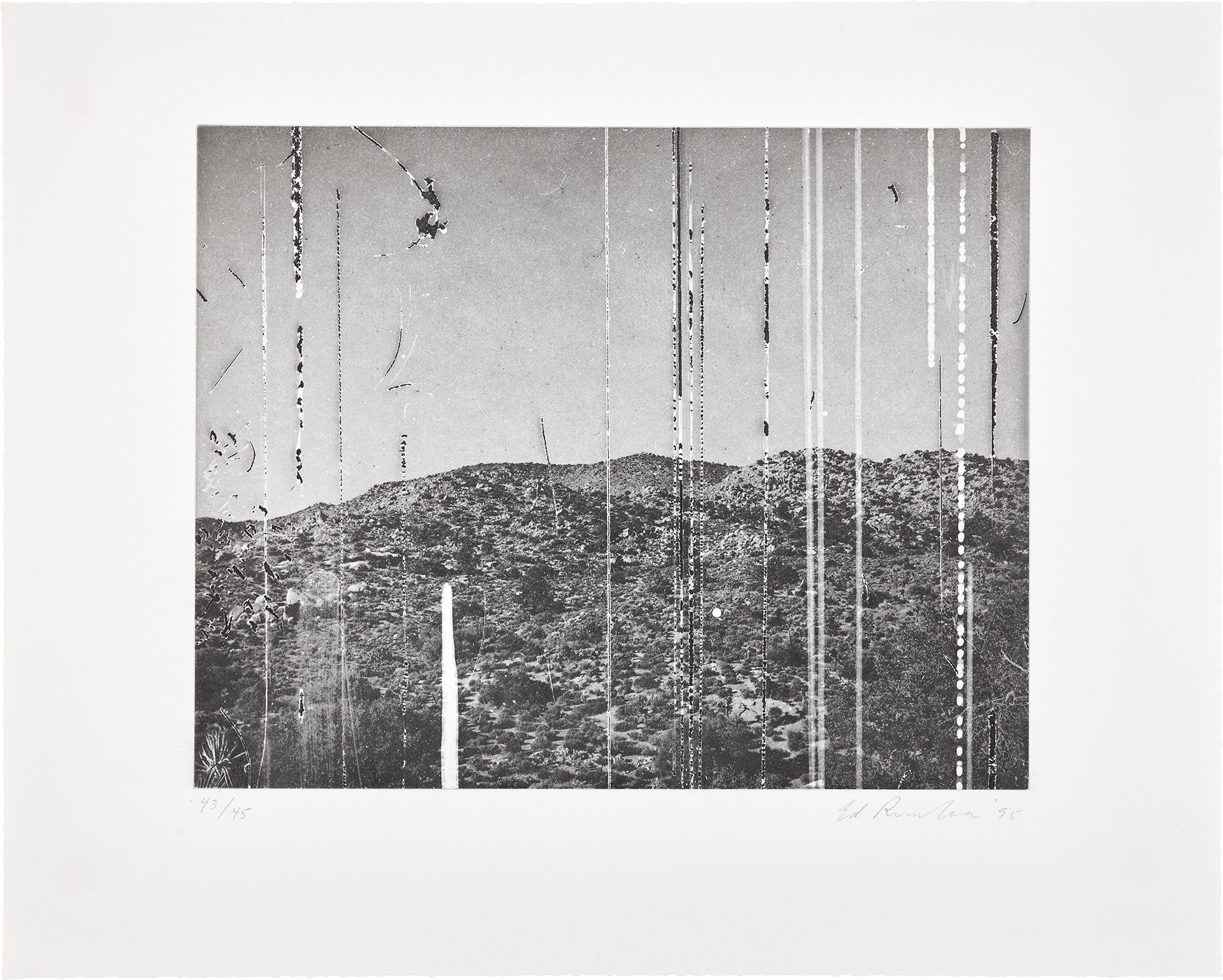 Ed Ruscha — Section 22, from Gravure Group (E. 236)