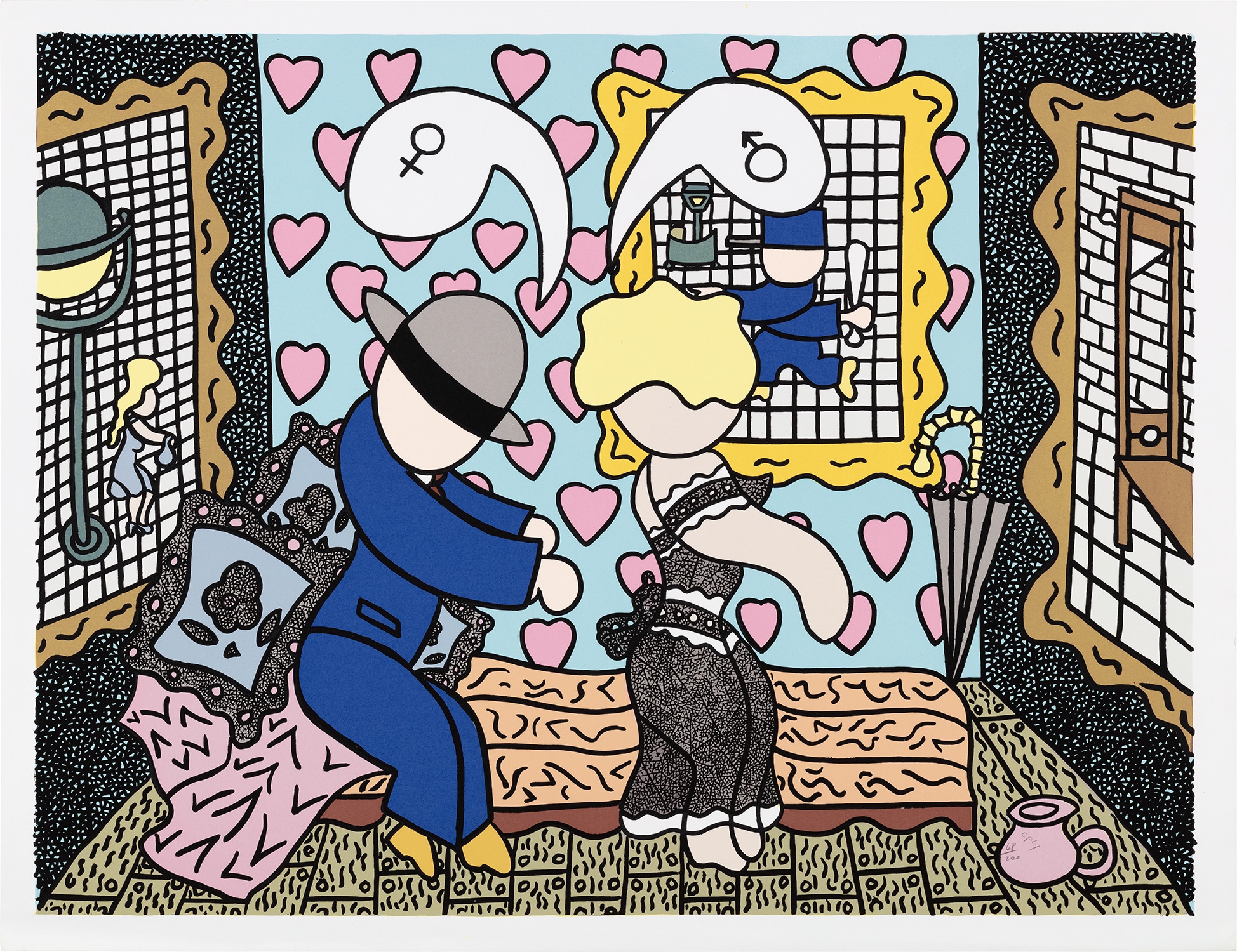 William N. Copley — Man and Woman