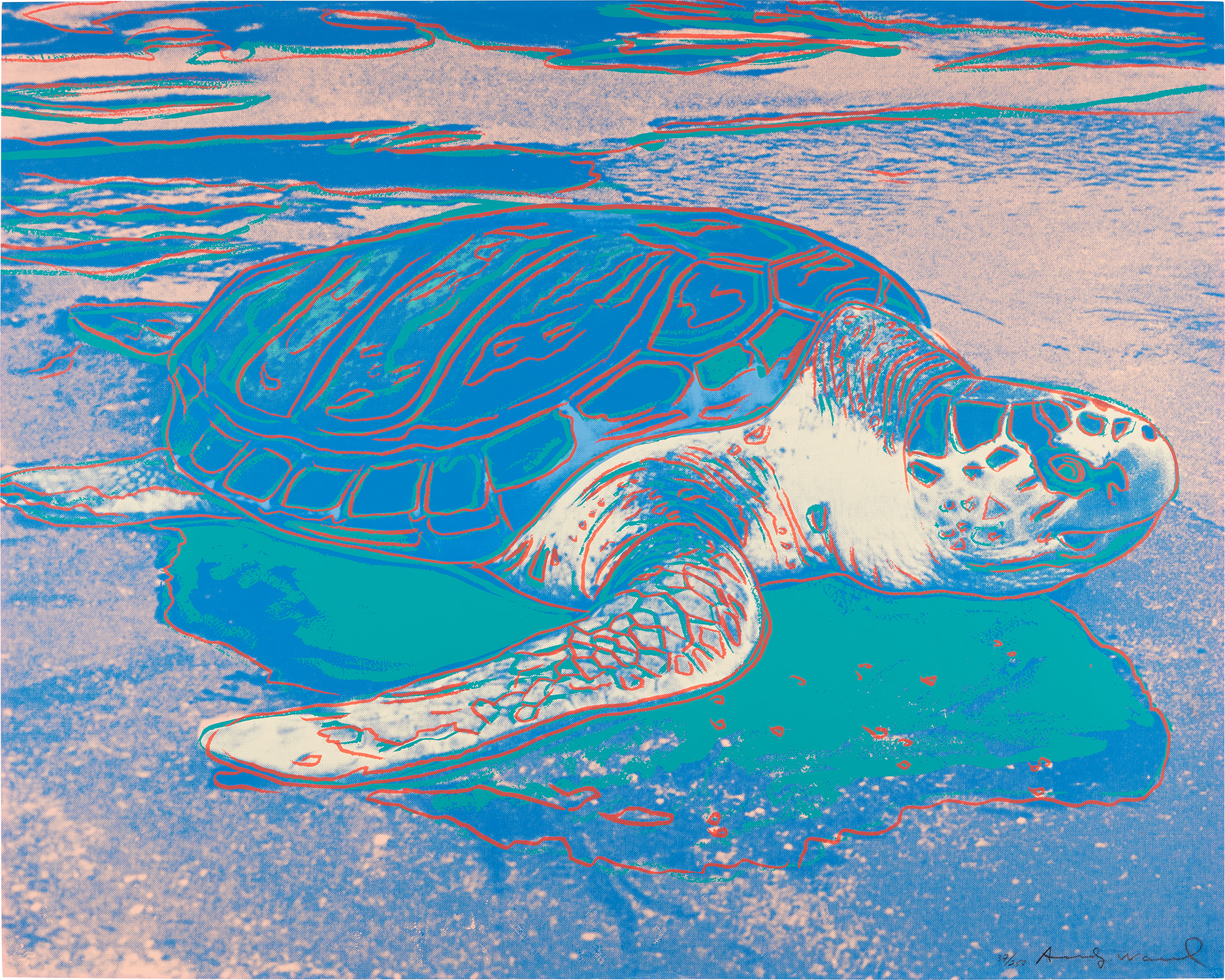 Andy Warhol — Turtle (F. & S. 360A)