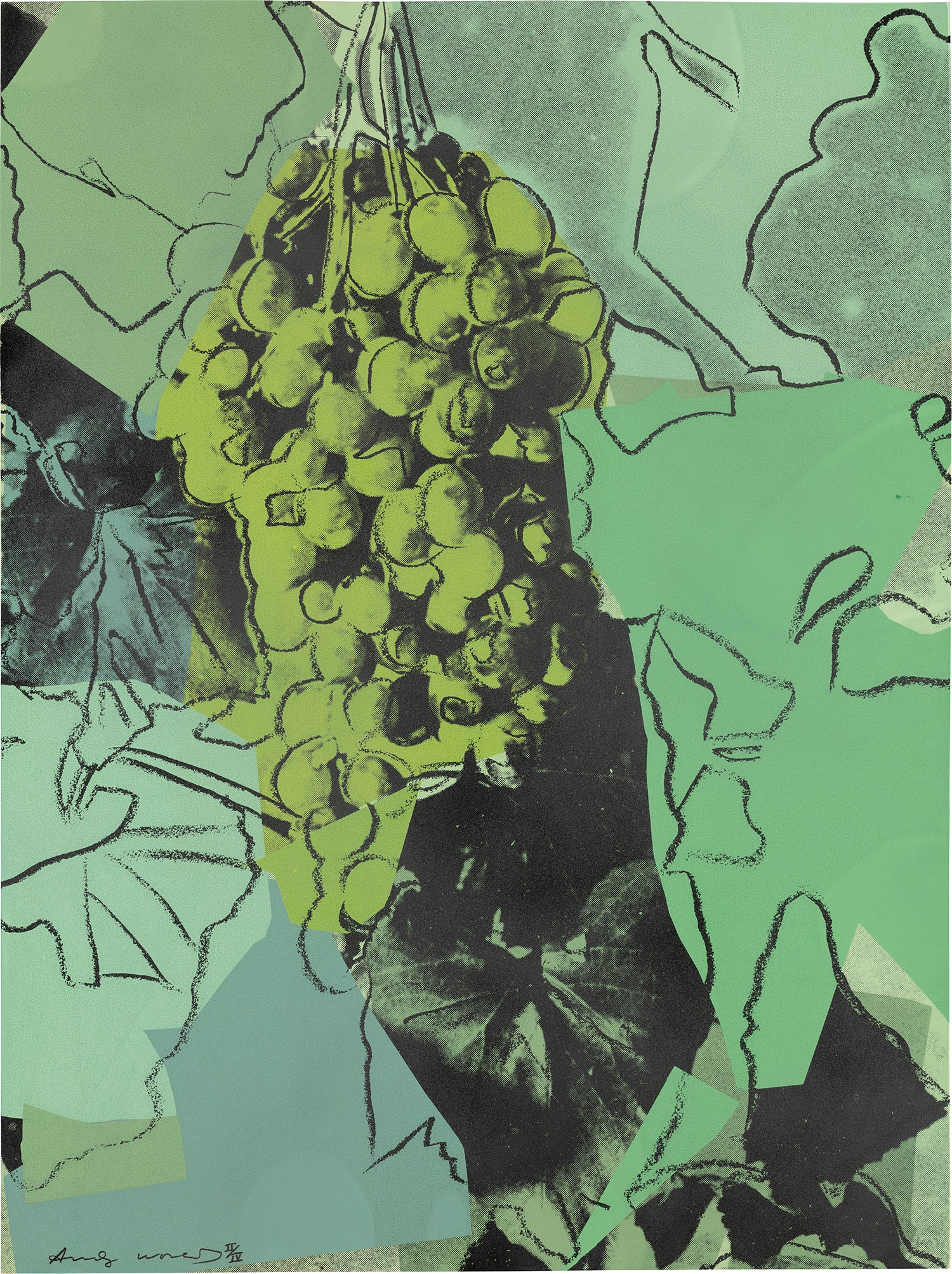 Andy Warhol — Grapes D.D. (Diamond Dust): one plate (see F. & S. 191A)