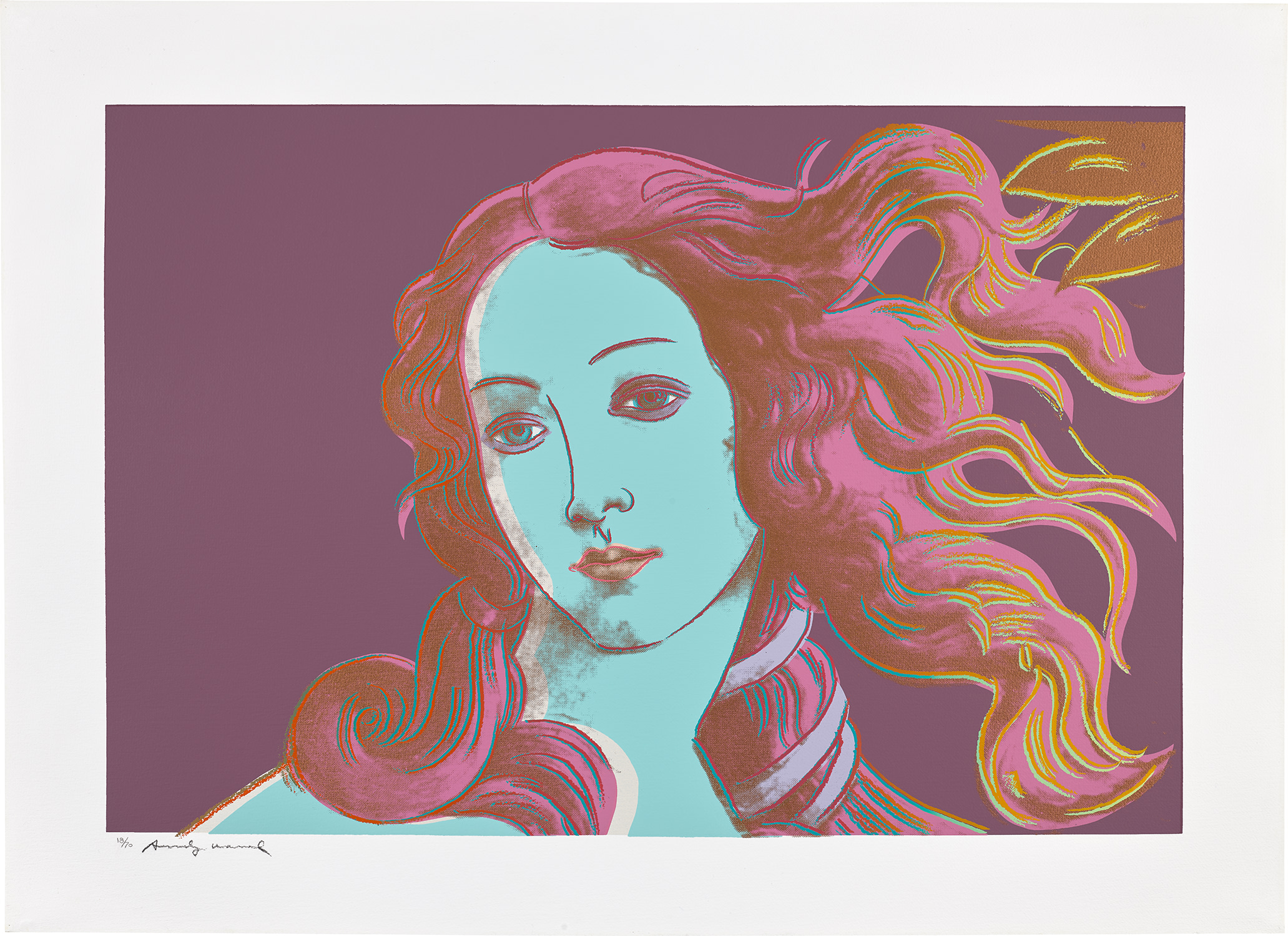 Andy Warhol — Details of Renaissance Paintings (Sandro Botticelli, Birth of Venus, 1482) (F. & S. 317)