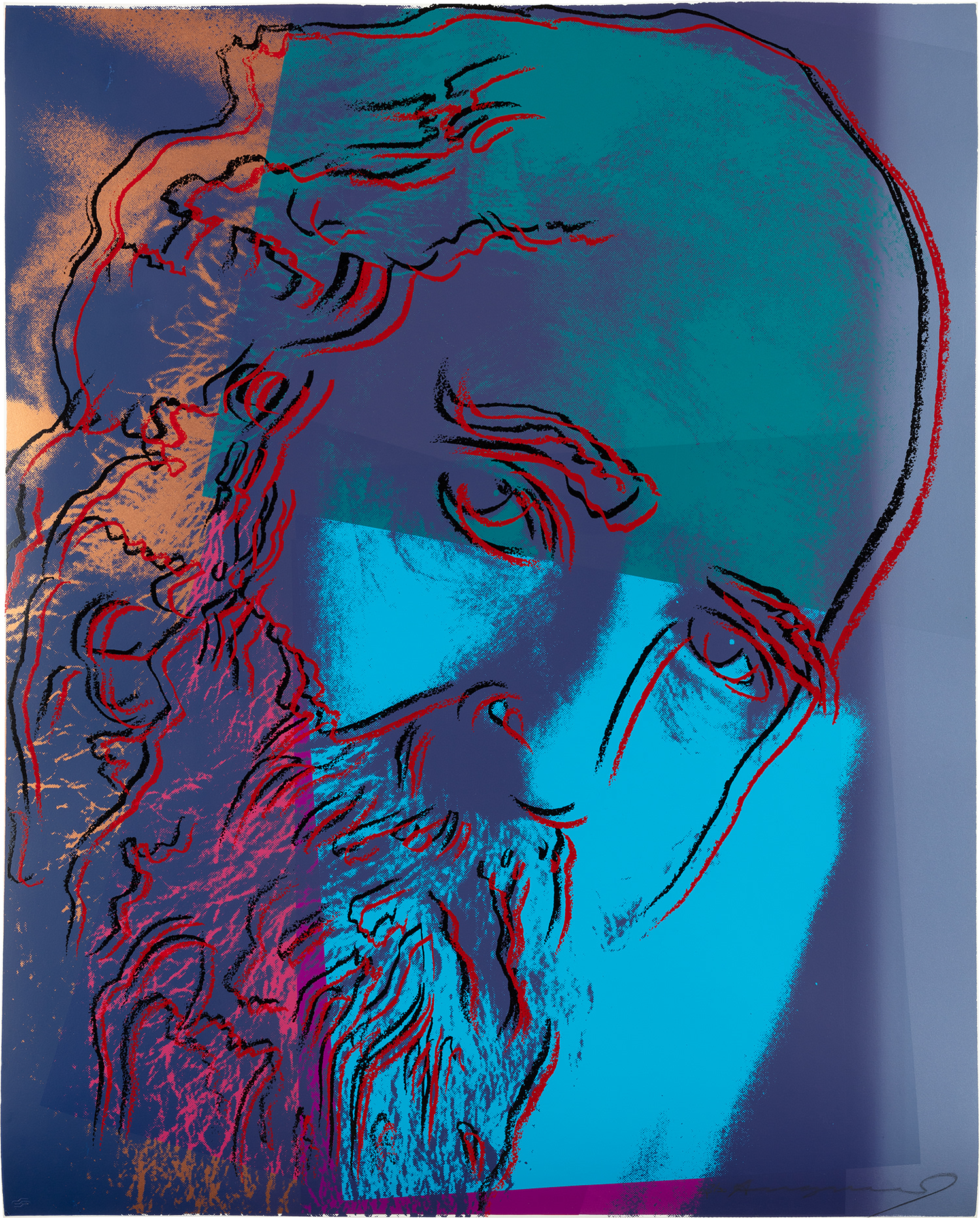 Andy Warhol — Martin Buber, from Ten Portraits of Jews of the Twentieth Century (F. & S. 228)