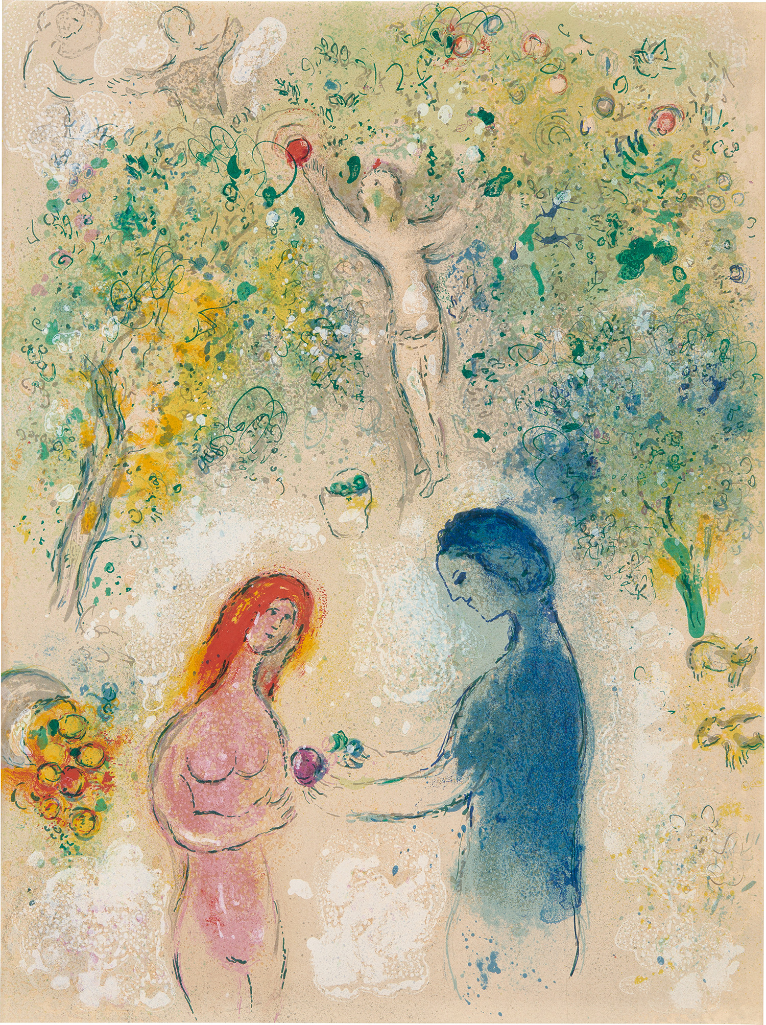 Marc Chagall — Frontispiece, from Daphnis et Chloé (M. 308, see C. bks 46)