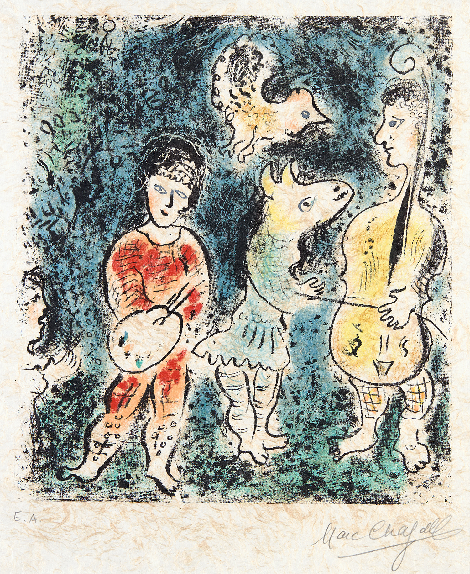 Marc Chagall — Les Artistes (The Artists) (M. 908)