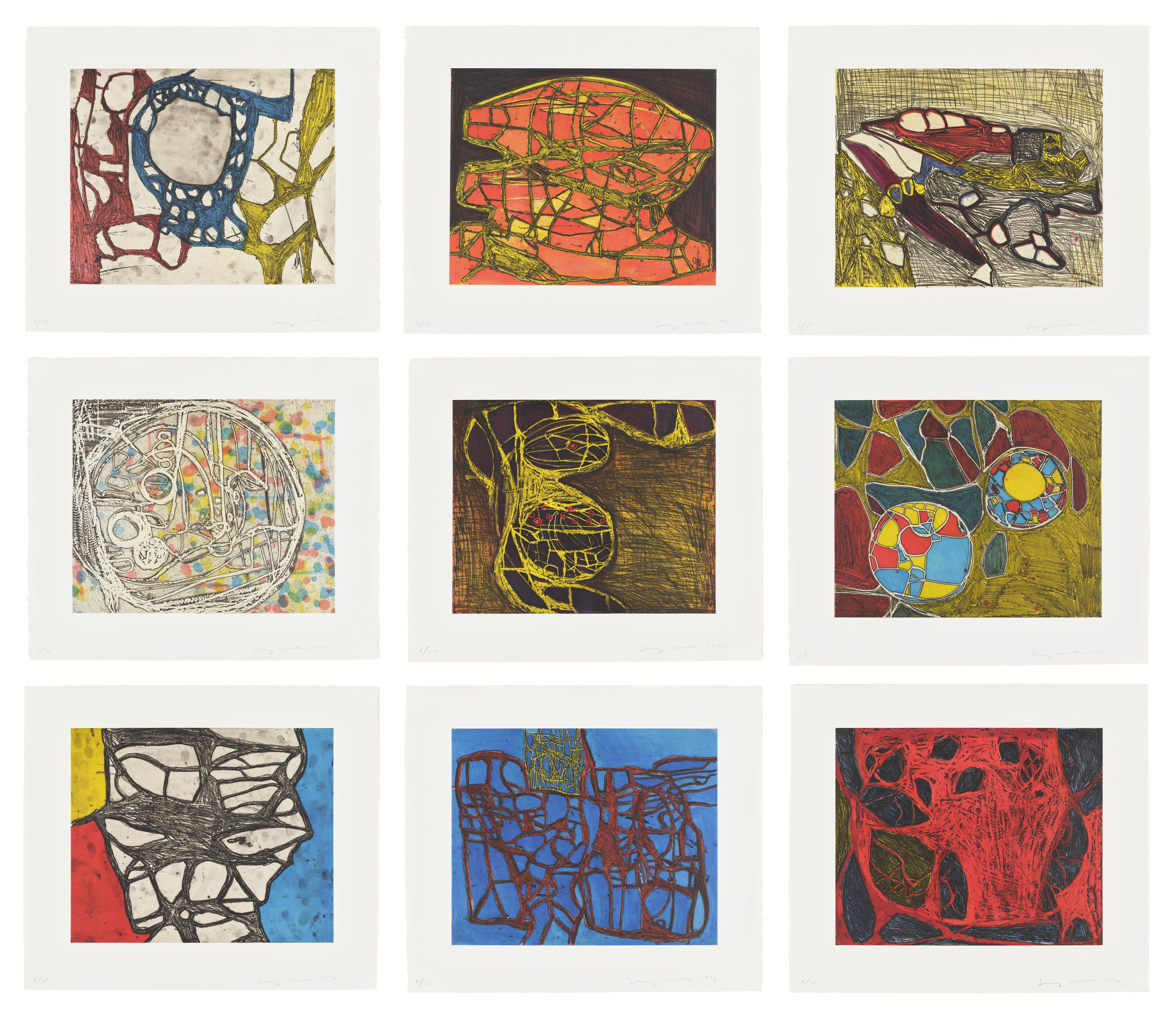 Models for Synthetic Pictures: nine plates (S. 97-98, 100, 102, 104-108, A. & K. 26.01-26.02, 26.04, 26.06, 26.08-26.12)