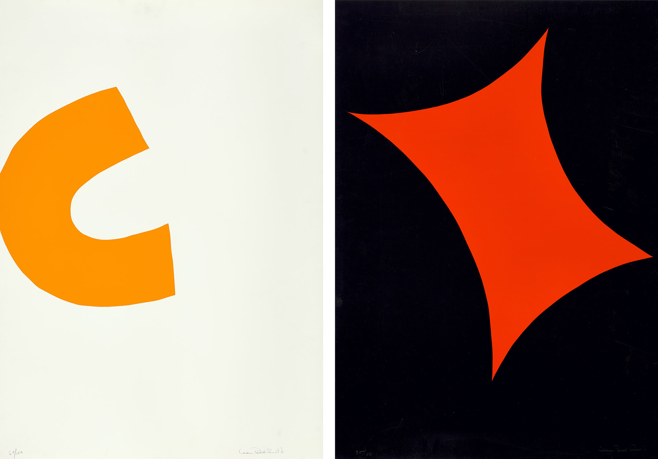 Leon Polk Smith — Color Forms C; and E