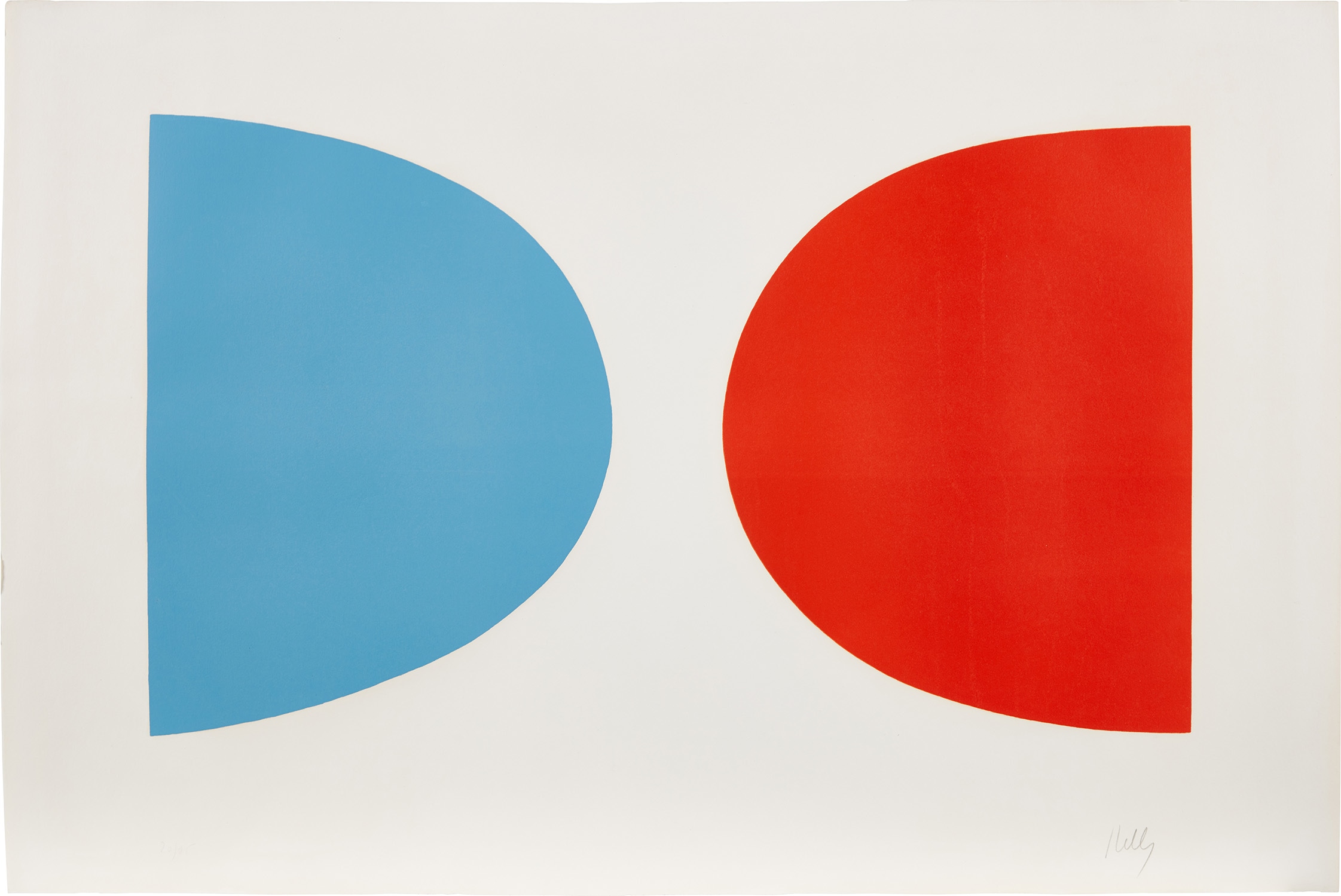 Ellsworth Kelly — Blue and Orange (Bleu et Orange), from Suite of Twenty-Seven Color Lithographs (A. 8)