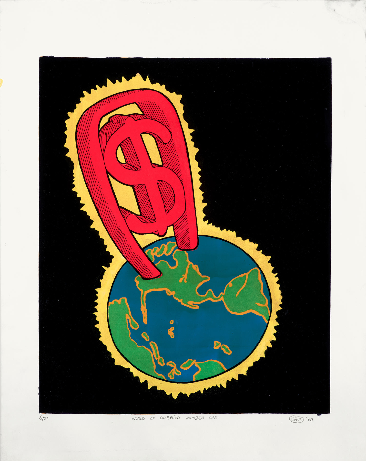 Peter Saul — World of America Number One