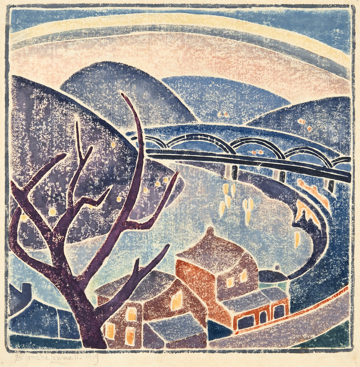 Blanche Lazzell — The Monongahela (C. bl. 16)