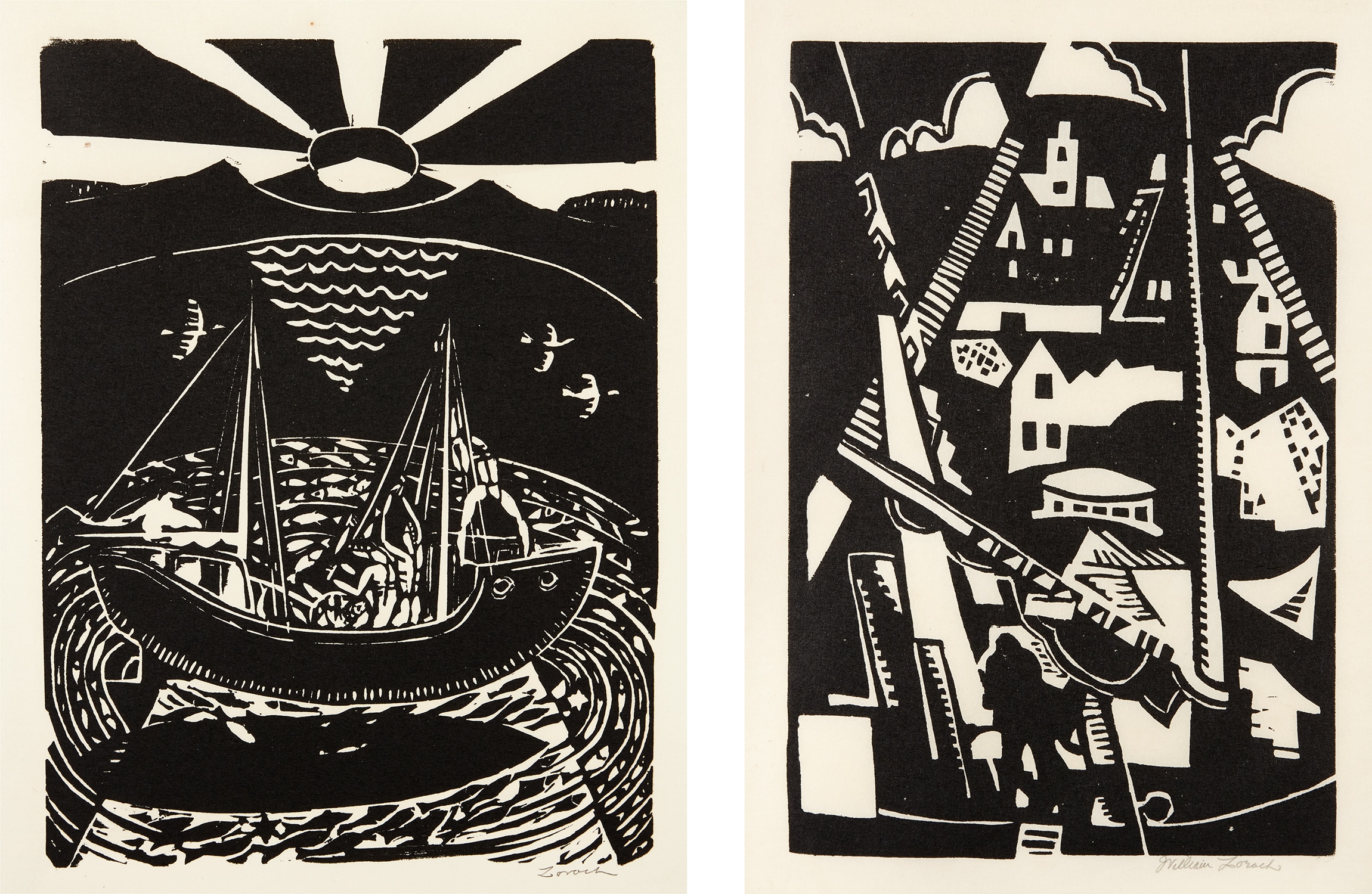 Sunrise Fisherman, Provincetown (Seiners); and Provincetown From the Boat