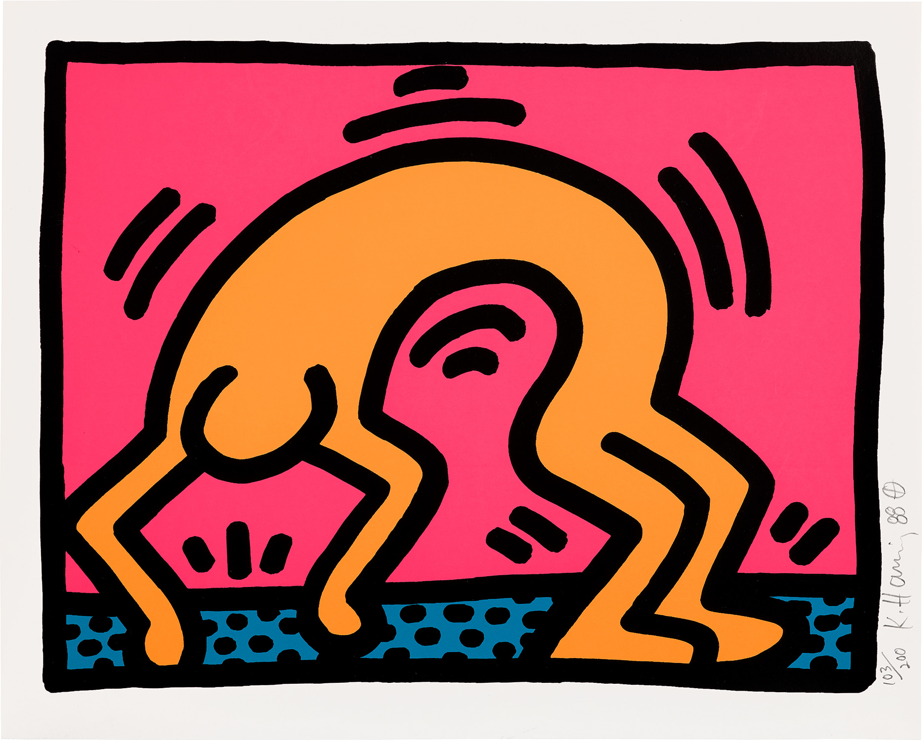 Keith Haring — Pop Shop II: one plate (L. p. 96)
