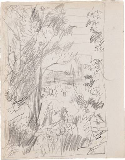 Graphite drawing, on wove paper.