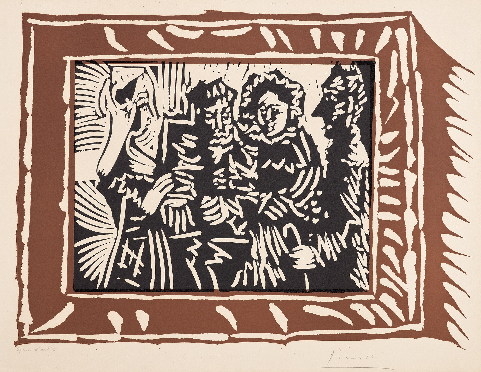 Pablo Picasso — Scene familiale (Family Scene) (Bl. 1146, Ba. 1337)