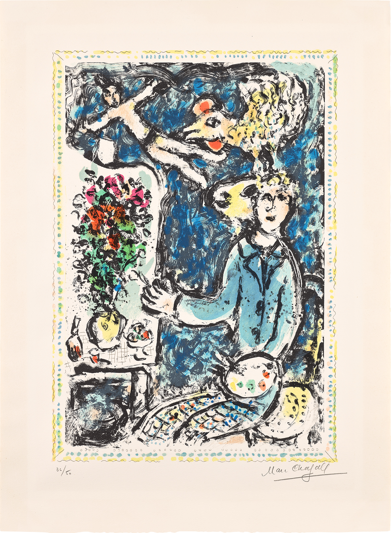 Marc Chagall — L'Atelier bleu (The Blue Studio) (M. 1004)