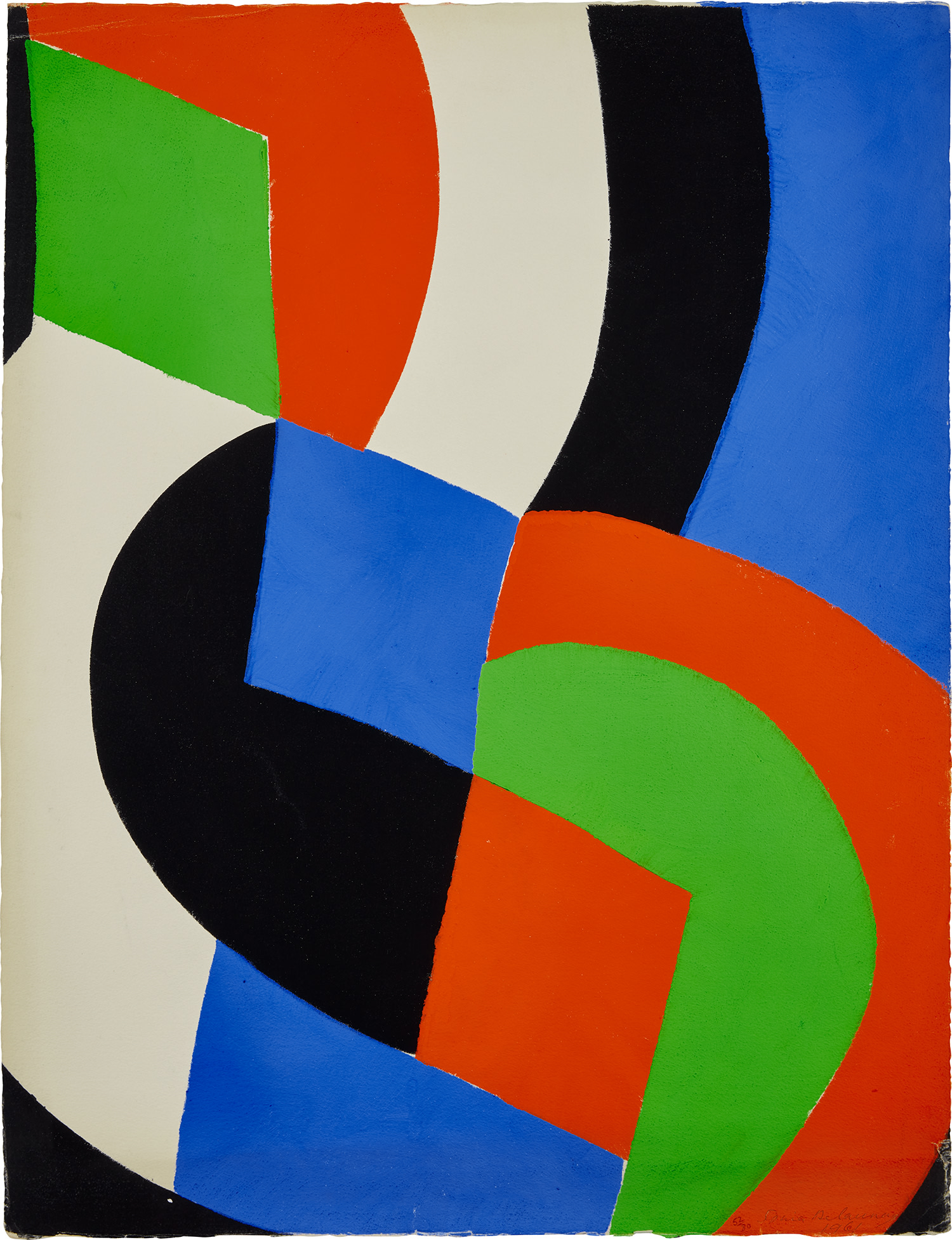 Sonia Delaunay — Tzara, from Poésie de mots, poésie de couleurs (The Poetry of Words, The Poetry of Colors)