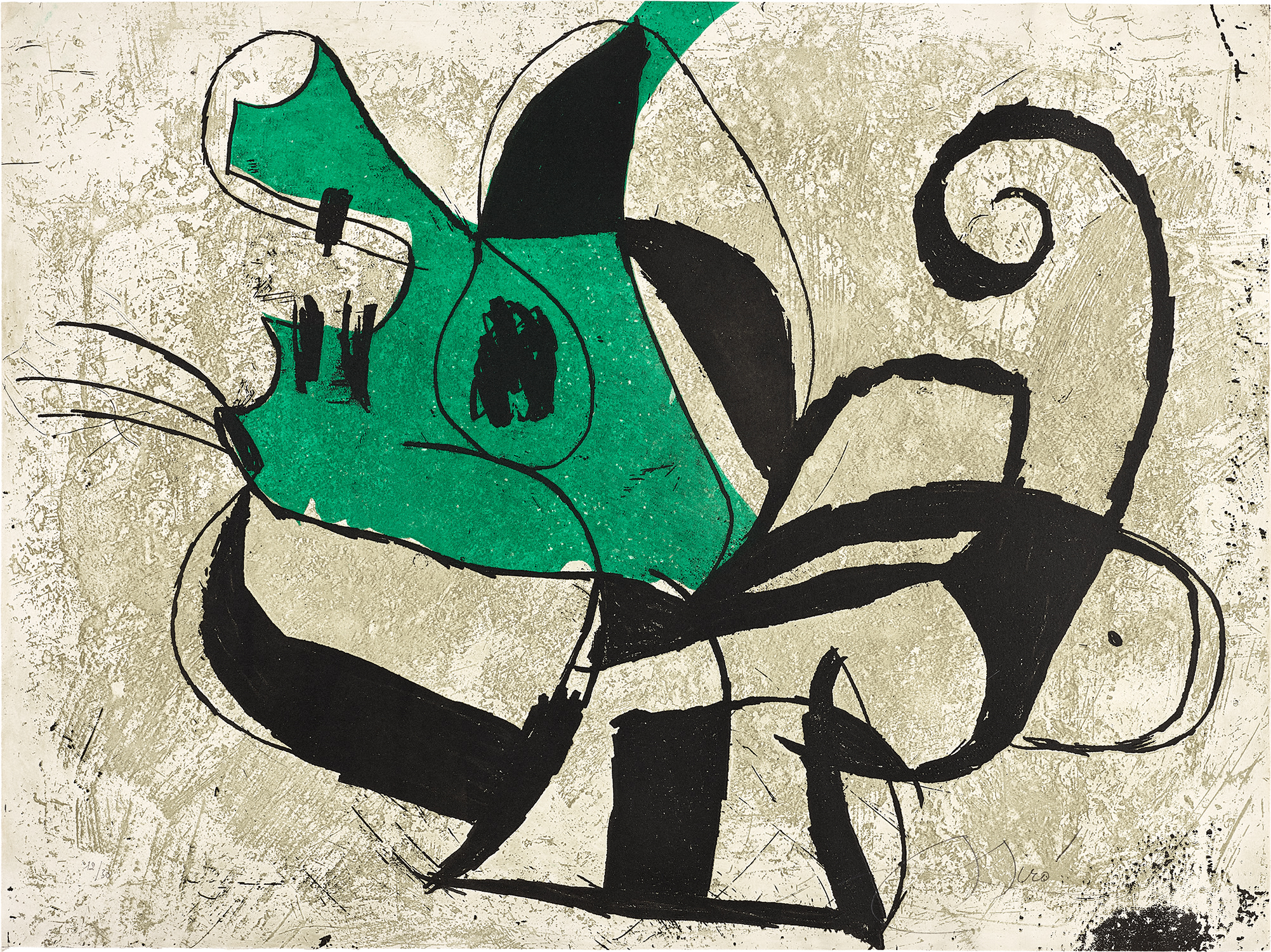 Joan Miró — La Commedia dell'Arte I (Art Comedy I): one plate (D. 1106)