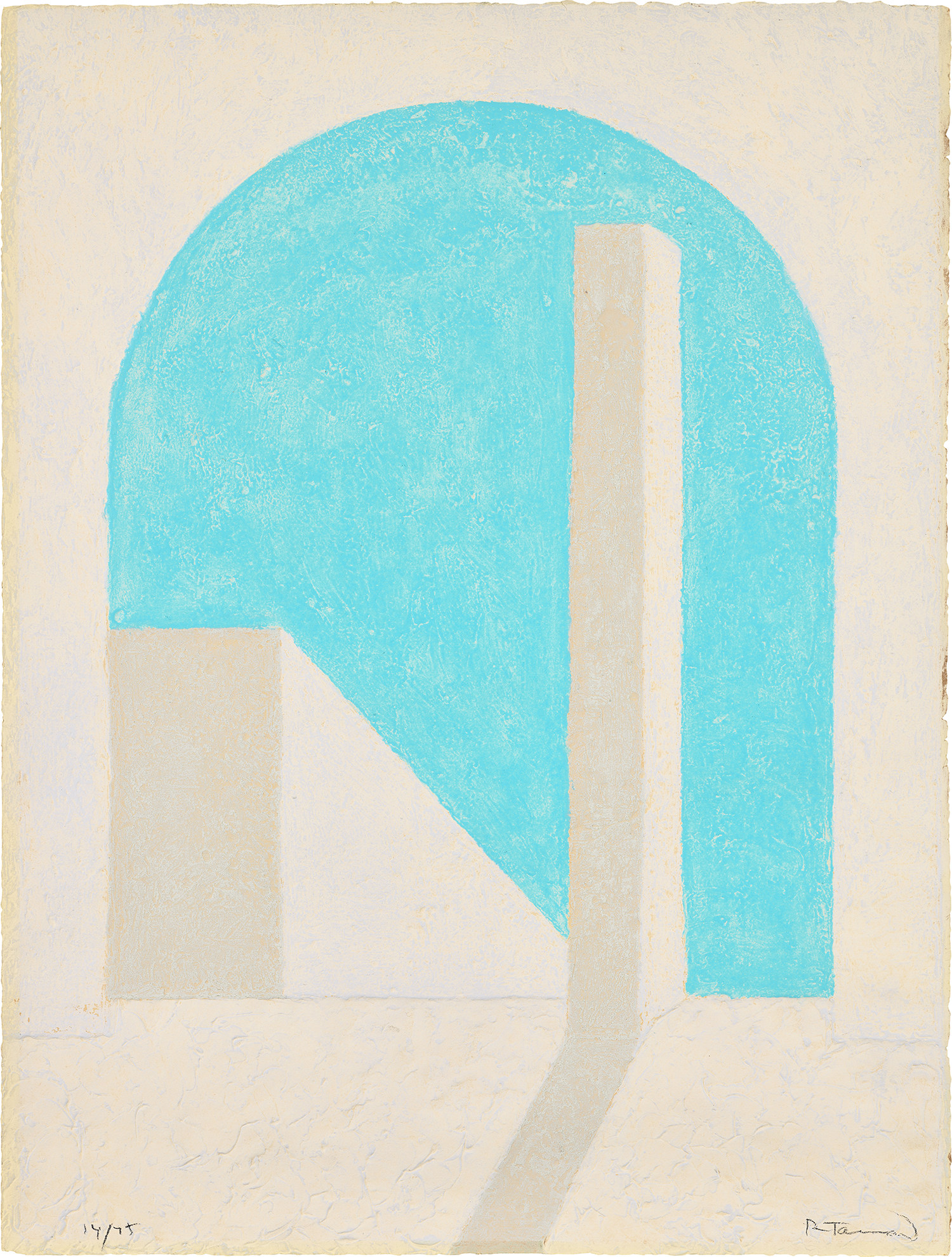 Rufino Tamayo — Torre Blanca, from 16 Aguafuertes (White Tower, from 16 Etchings) (P. 197)