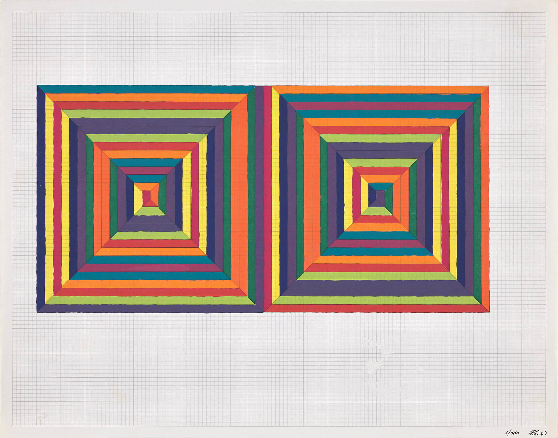 Frank Stella — Fortin de las Flores, from Ten from Leo Castelli (A. I.B)