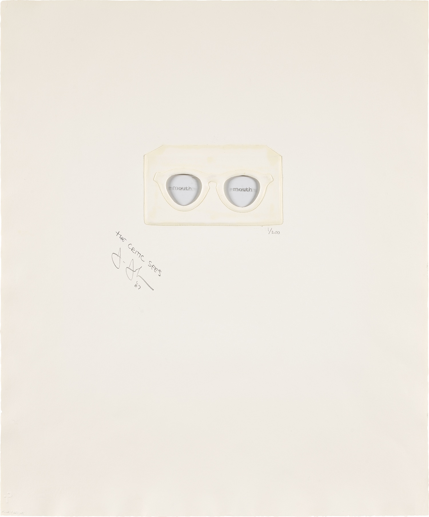 Jasper Johns — The Critic Sees, from Ten from Leo Castelli (U.L.A.E. 39)