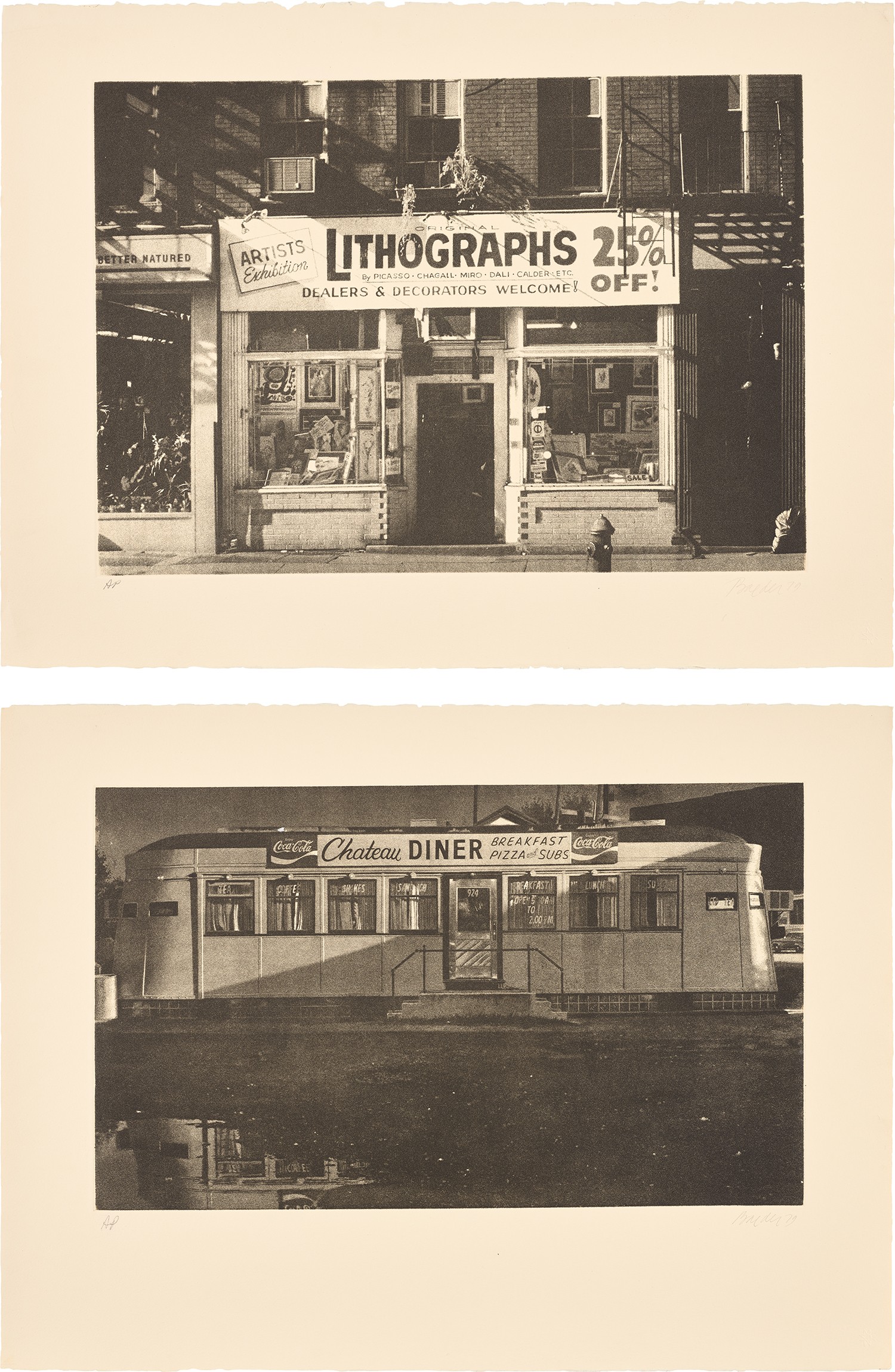 Lithographs; and Chateau Diner