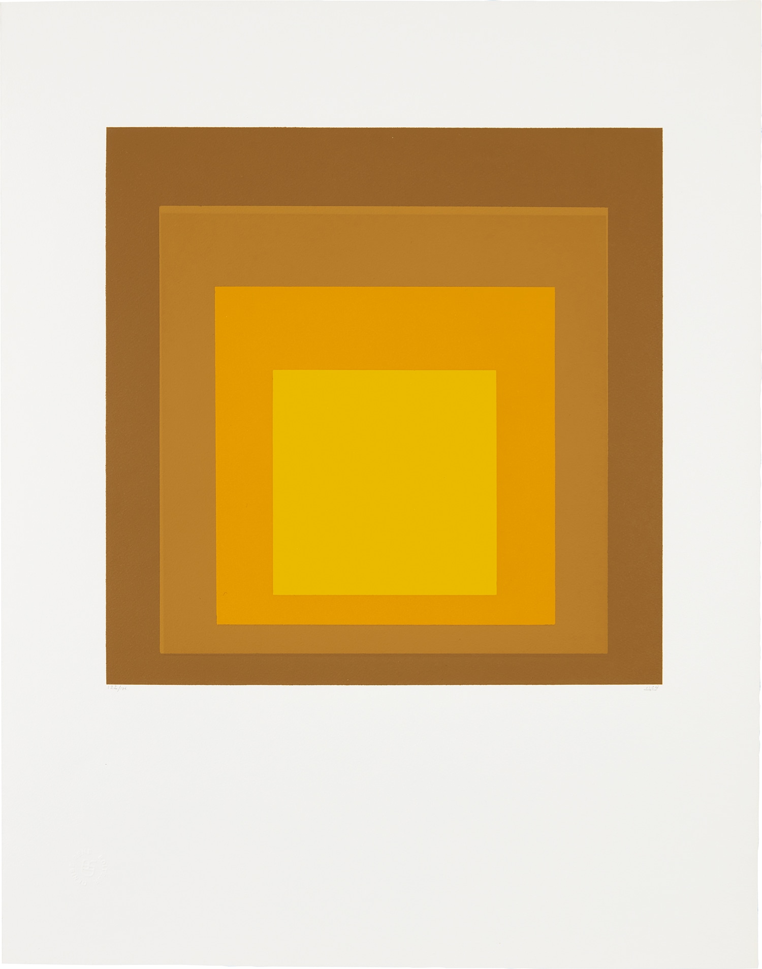 Josef Albers — Hommage au Carré (Homage to the Square): one plate (D. 160.2)